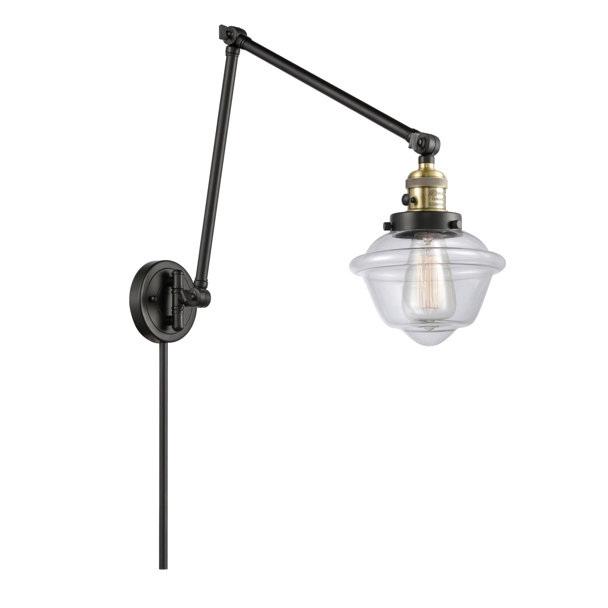 Innovations Lighting Bruno Marashlian Small Oxford Wall Swing Lamp Small Oxford - 238-BAB-G532 - Transitional