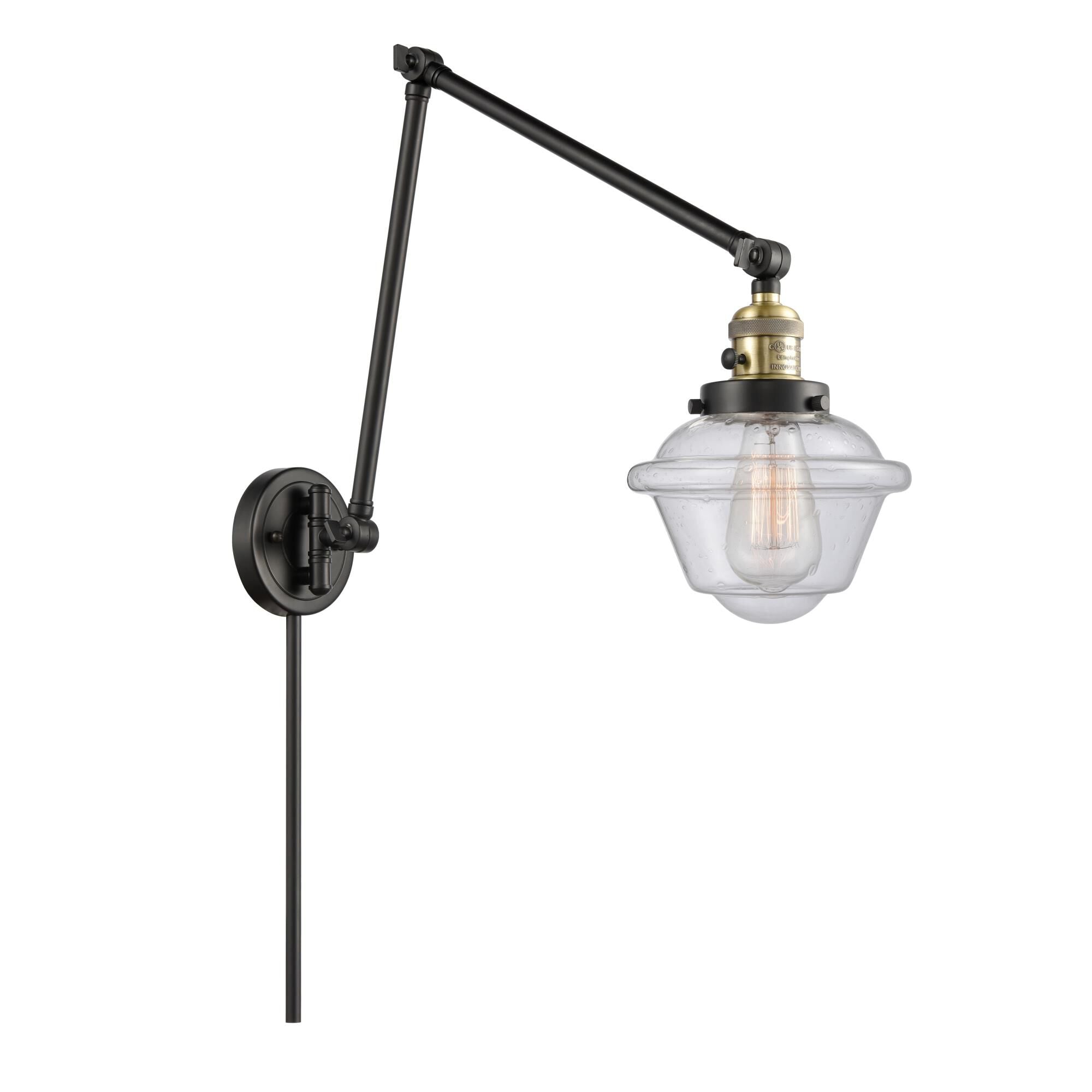 Innovations Lighting Bruno Marashlian Small Oxford Wall Swing Lamp Small Oxford - 238-BAB-G534 - Transitional