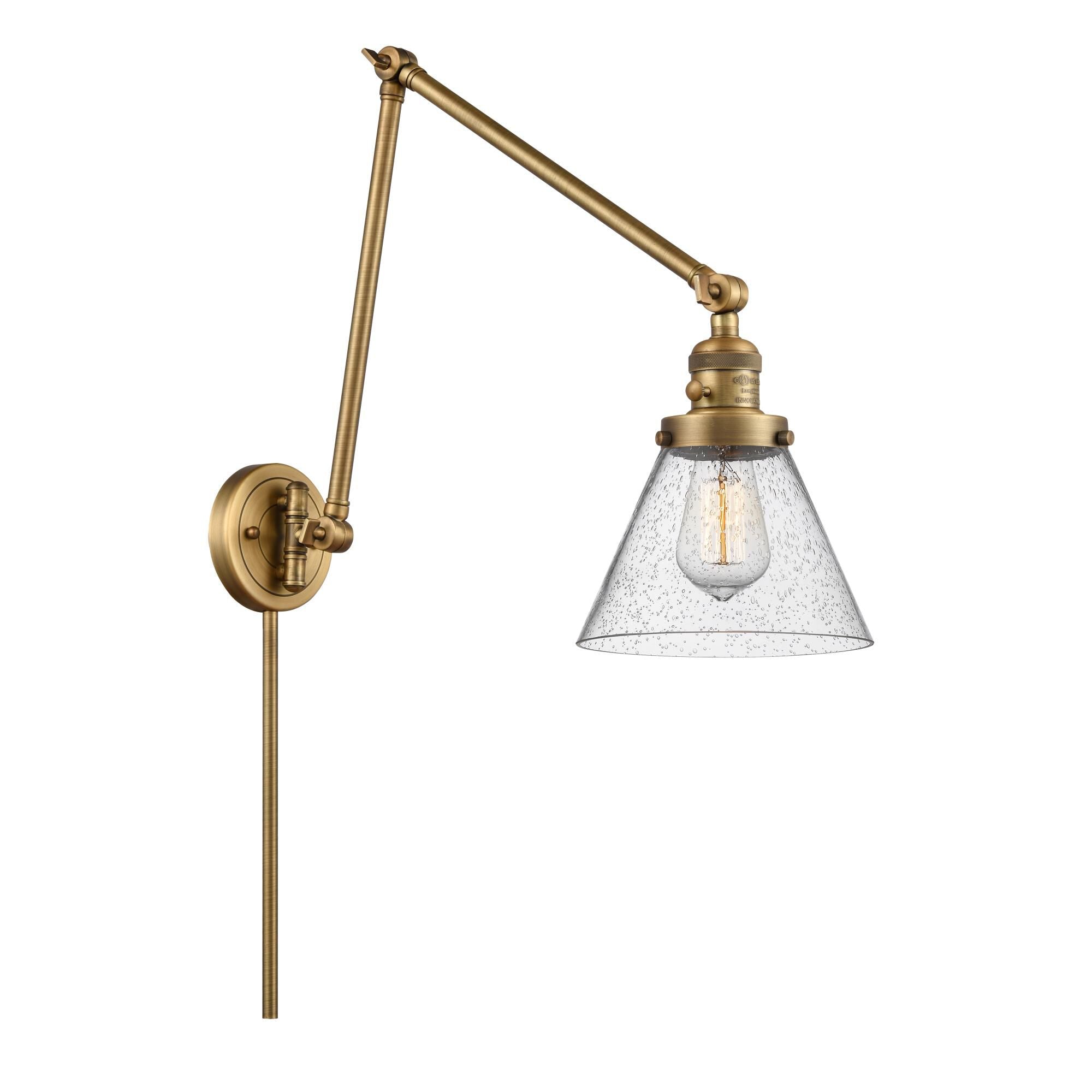 Innovations Lighting Bruno Marashlian Large Cone LED Wall Swing Lamp Large Cone - 238-BAB-G44 - Restoration-Vintage