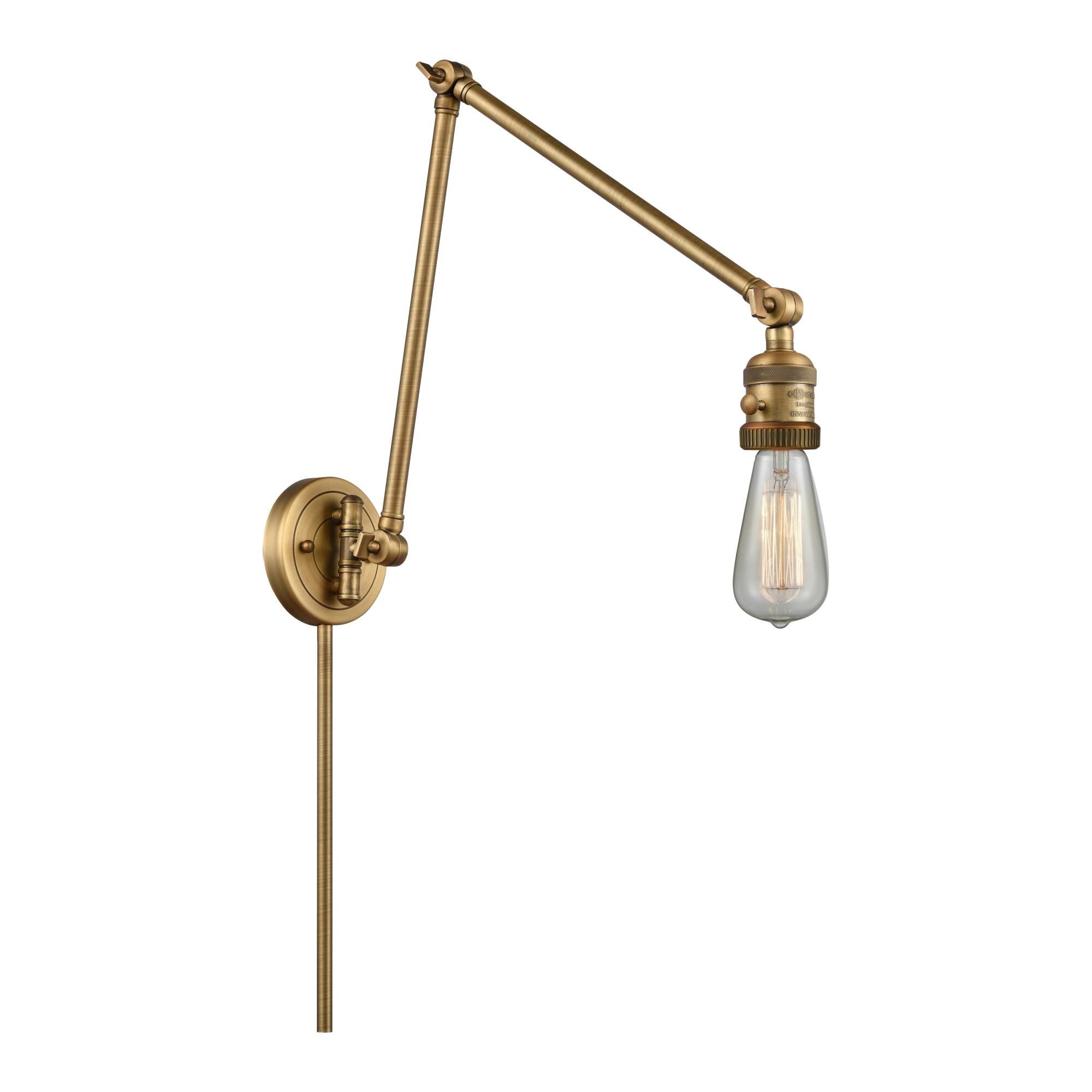 Innovations Lighting Bruno Marashlian Bare Bulb Wall Swing Lamp Bare Bulb - 238-AB - Industrial
