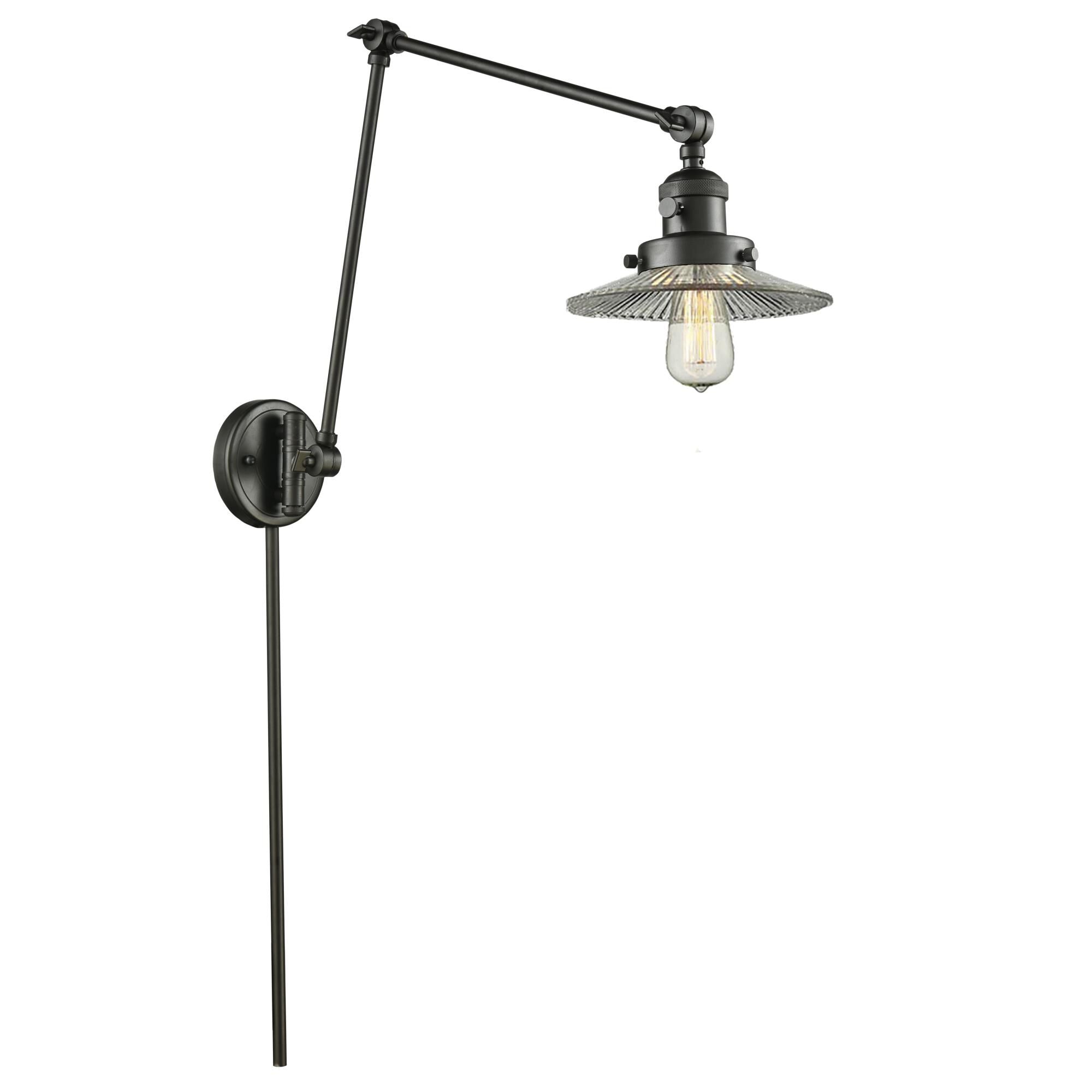 Innovations Lighting Bruno Marashlian Halophane Wall Swing Lamp Halophane - 238-OB-G2 - Restoration-Vintage