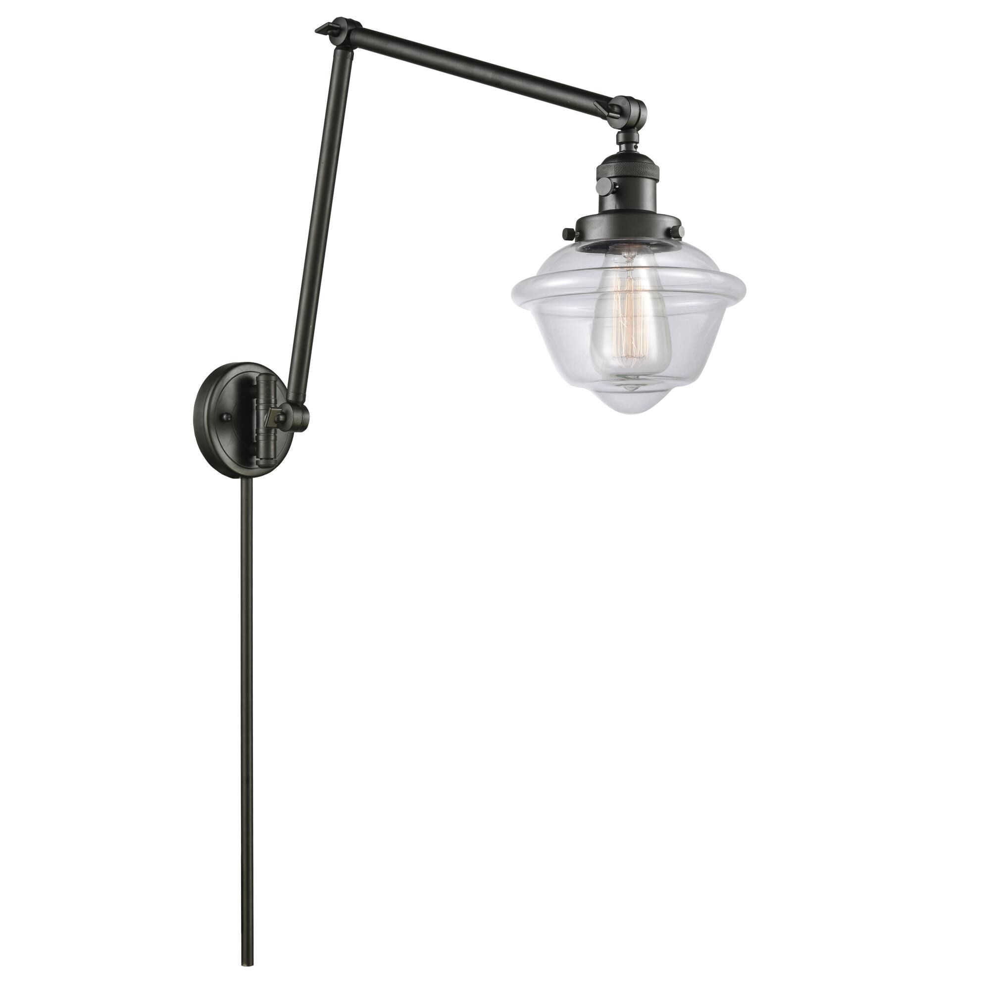 Innovations Lighting Bruno Marashlian Small Oxford Wall Swing Lamp Small Oxford - 238-OB-G532 - Restoration-Vintage