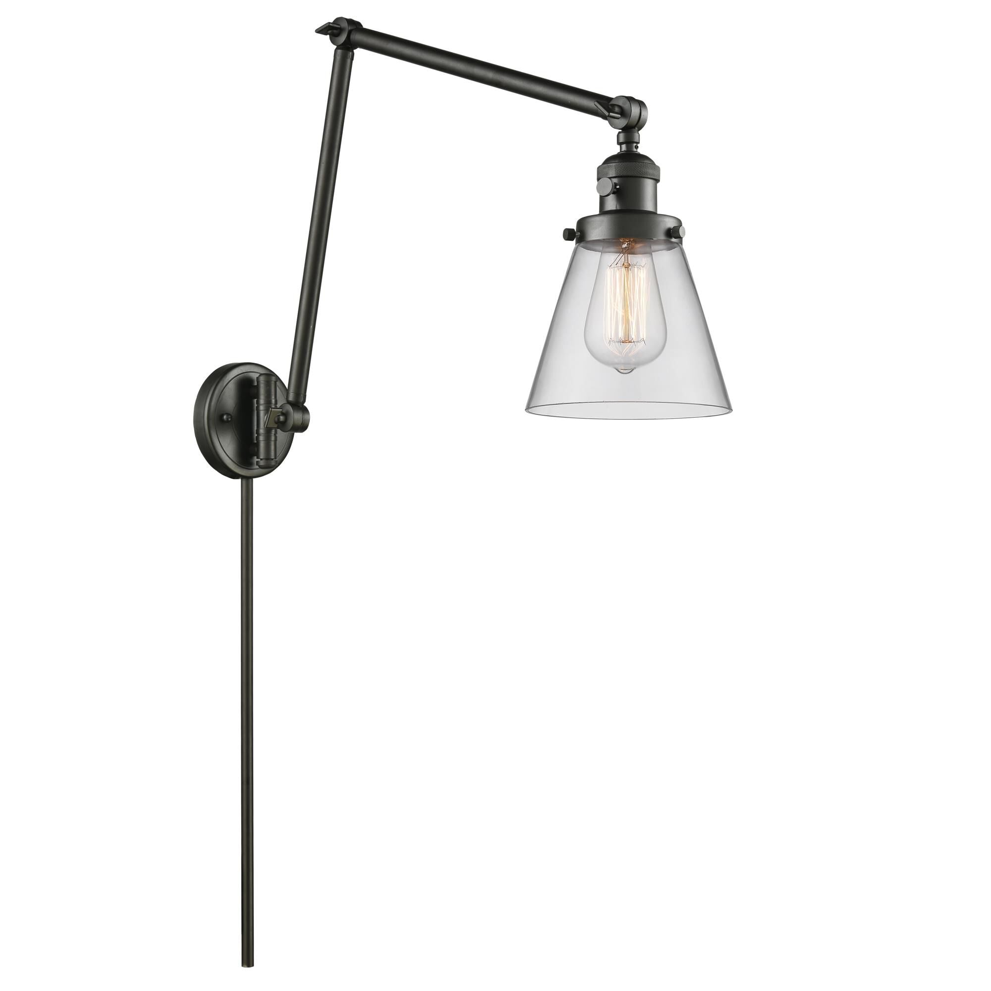 Innovations Lighting Bruno Marashlian Small Cone Wall Swing Lamp Small Cone - 238-OB-G62 - Restoration-Vintage