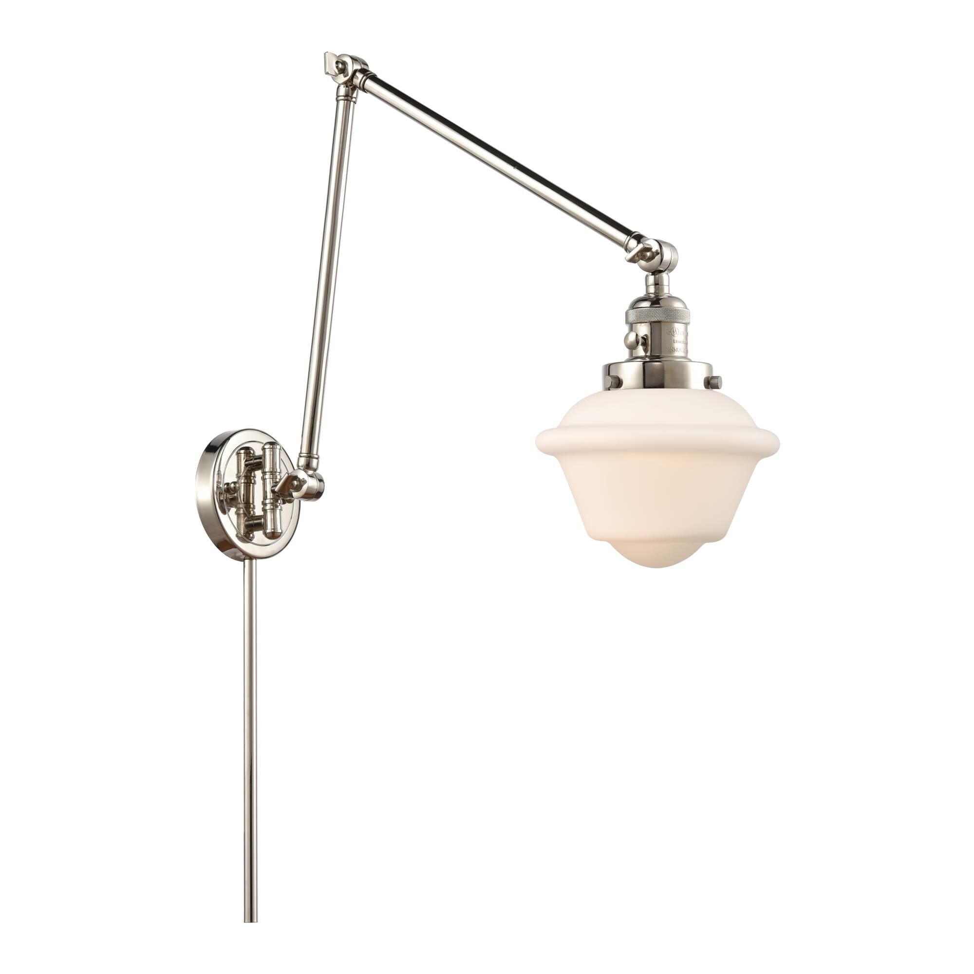 Innovations Lighting Bruno Marashlian Small Oxford Wall Swing Lamp Small Oxford - 238-BAB-G531 - Transitional
