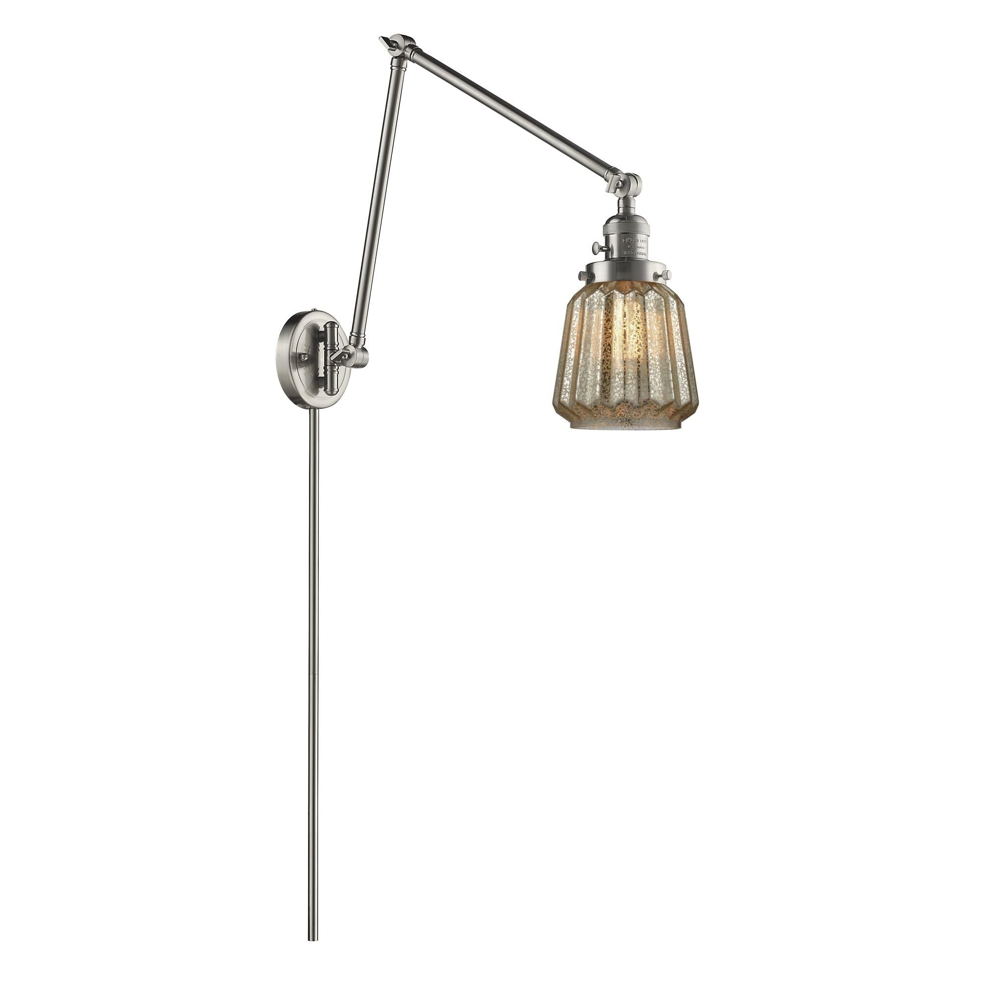 Innovations Lighting Bruno Marashlian Chatham Wall Swing Lamp Chatham - 238-SN-G146 - Restoration-Vintage