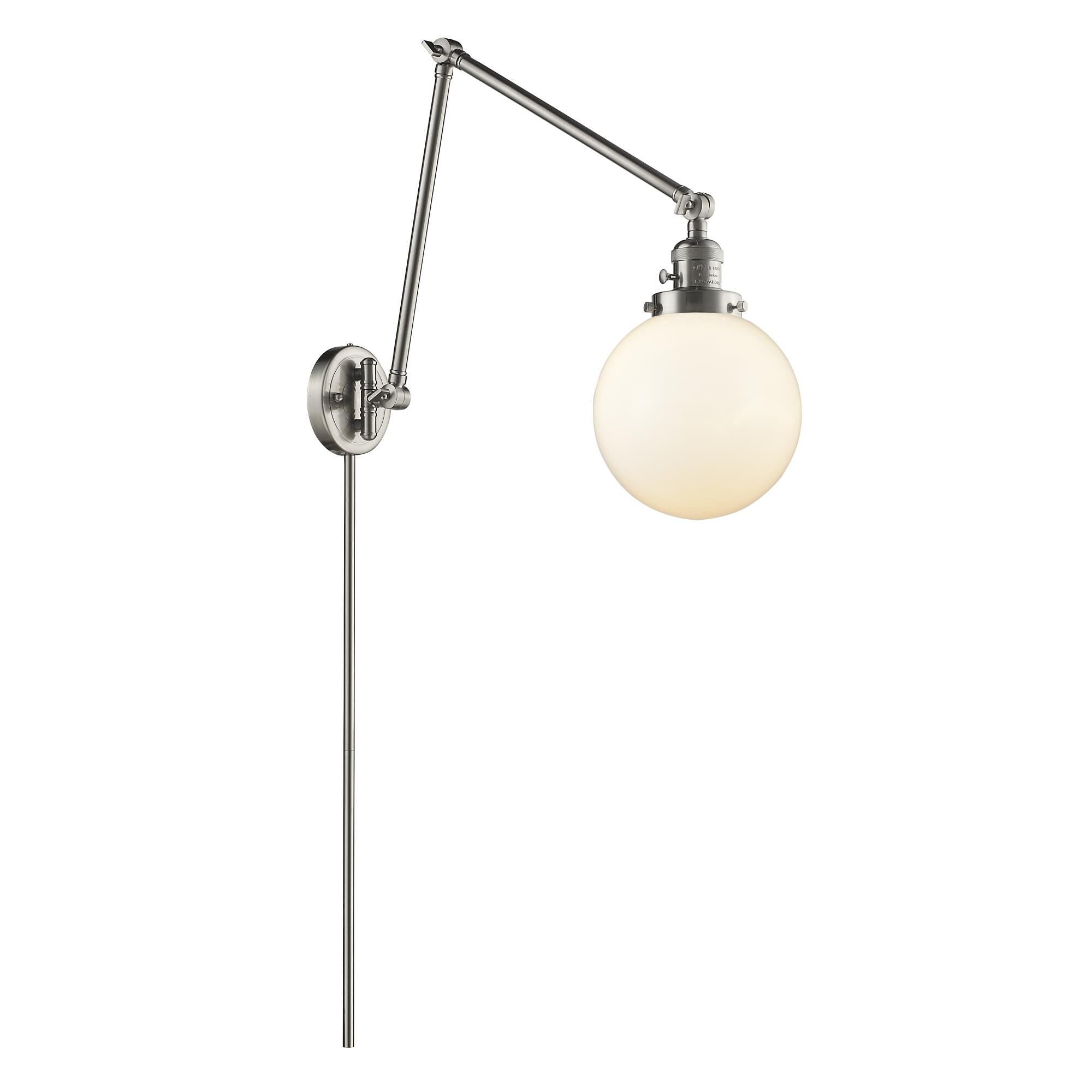 Innovations Lighting Bruno Marashlian Beacon Wall Swing Lamp Beacon - 238-SN-G201-8 - Transitional