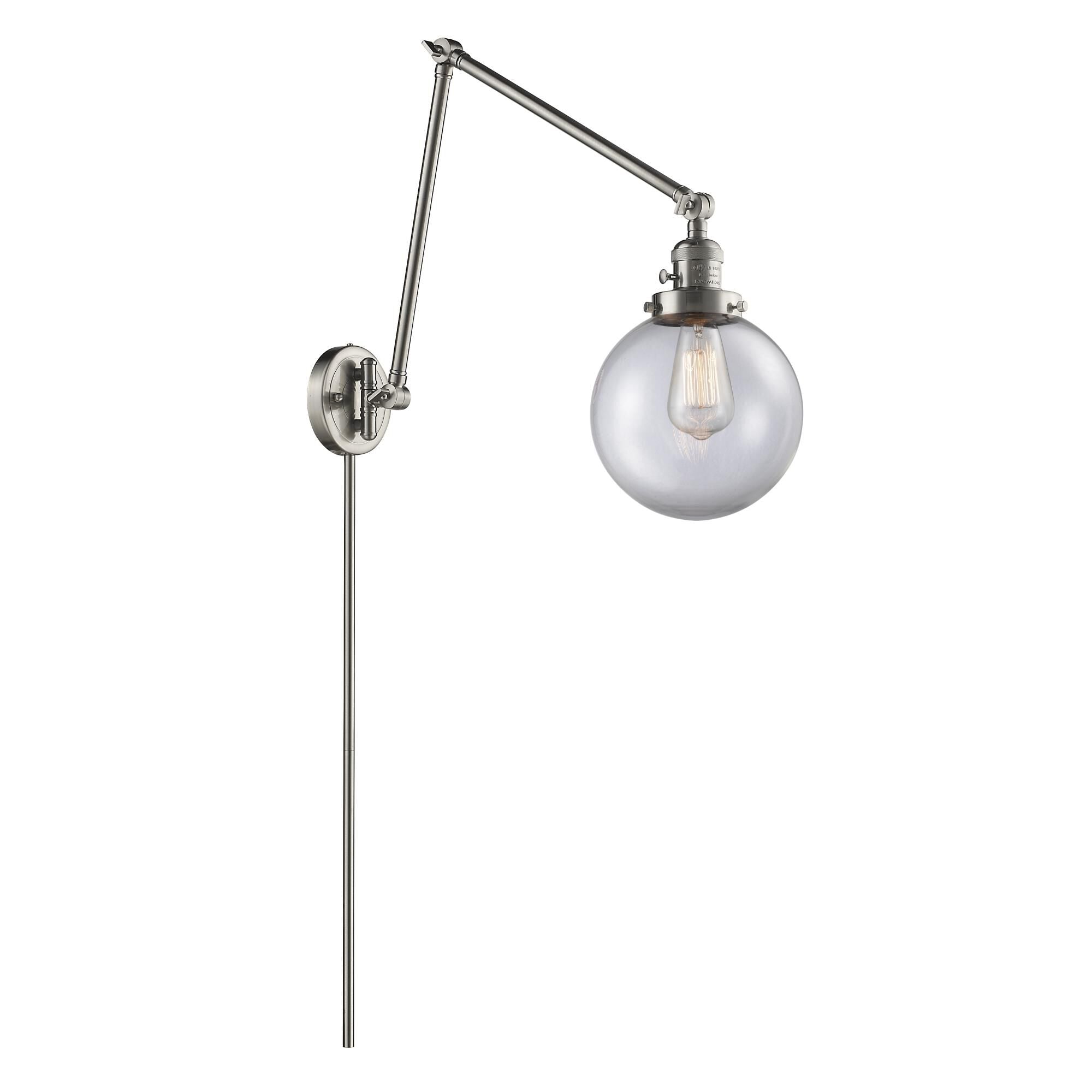 Innovations Lighting Bruno Marashlian Beacon Wall Swing Lamp Beacon - 238-SN-G202-8 - Transitional