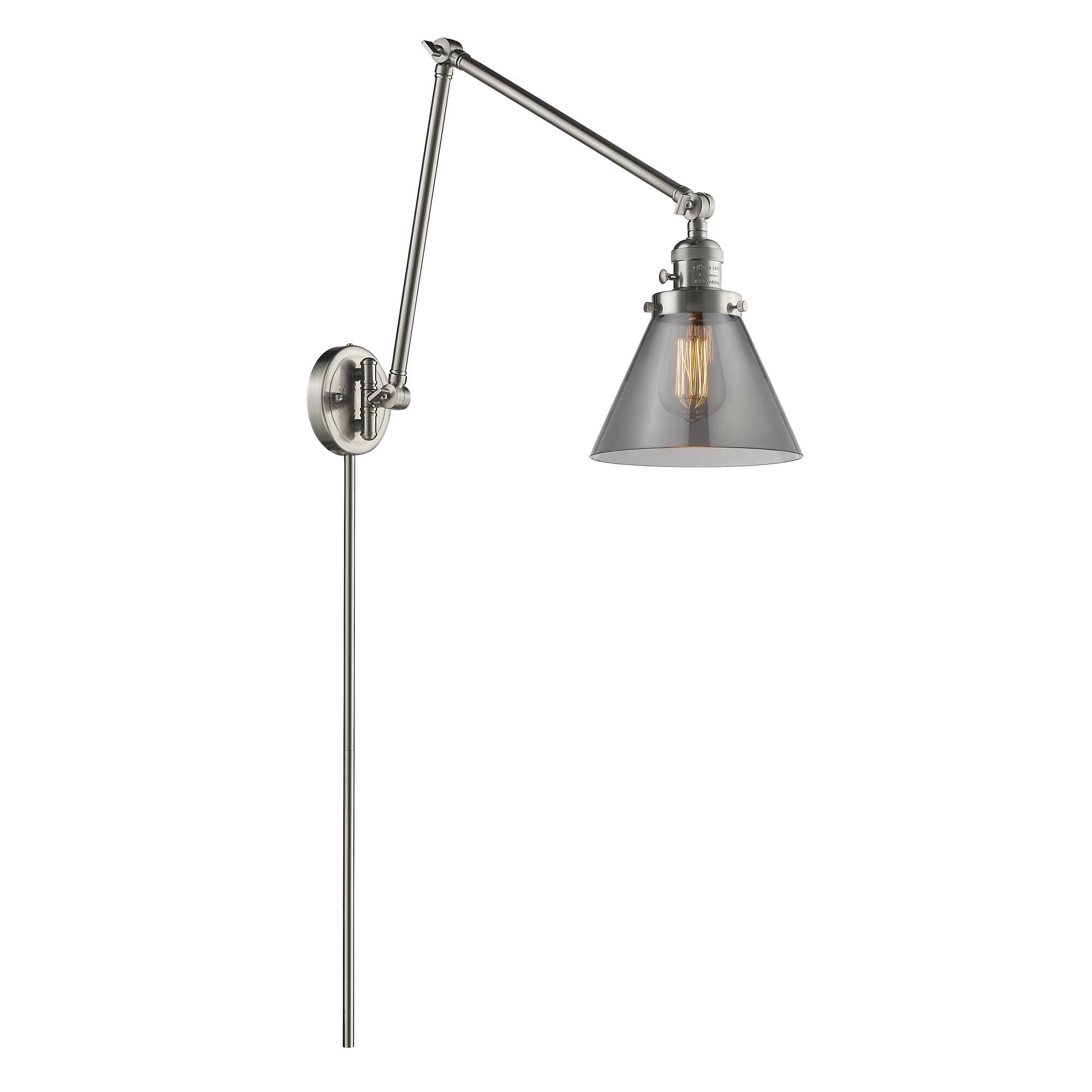 Innovations Lighting Bruno Marashlian Large Cone Wall Swing Lamp Large Cone - 238-SN-G43 - Restoration-Vintage