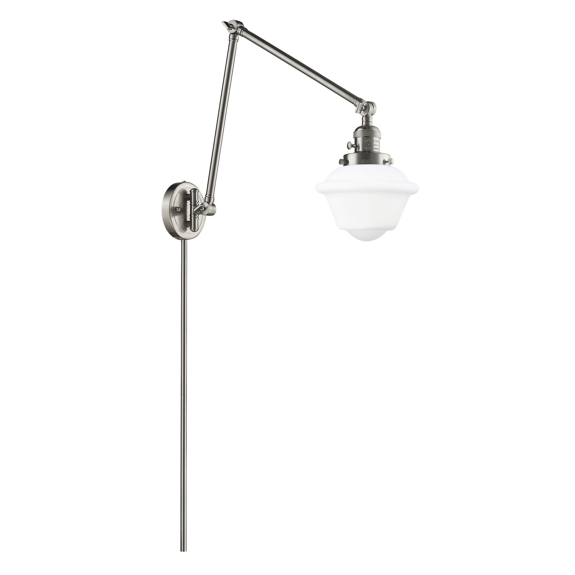 Innovations Lighting Bruno Marashlian Small Oxford Wall Swing Lamp Small Oxford - 238-SN-G531 - Restoration-Vintage