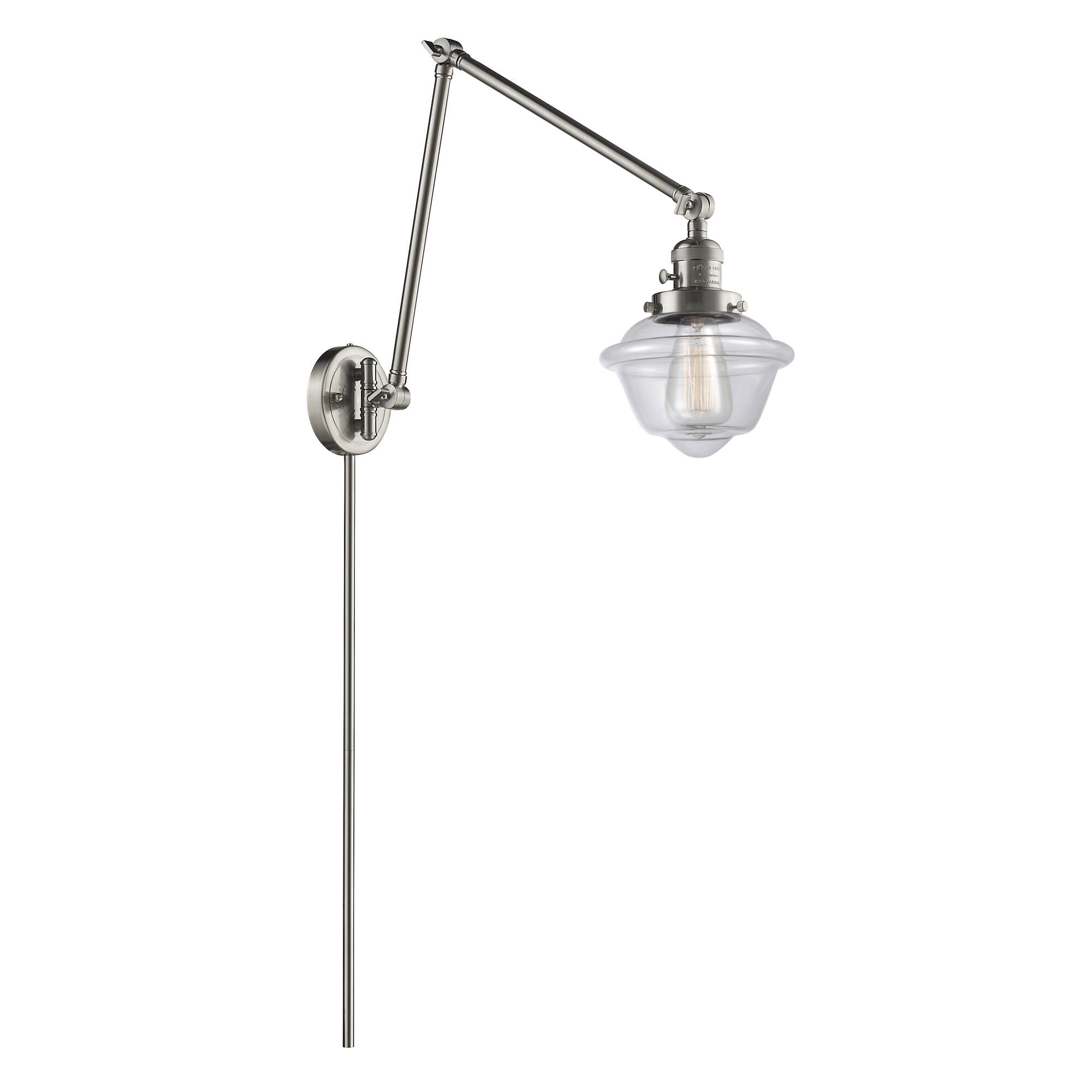 Innovations Lighting Bruno Marashlian Small Oxford Wall Swing Lamp Small Oxford - 238-SN-G532 - Restoration-Vintage