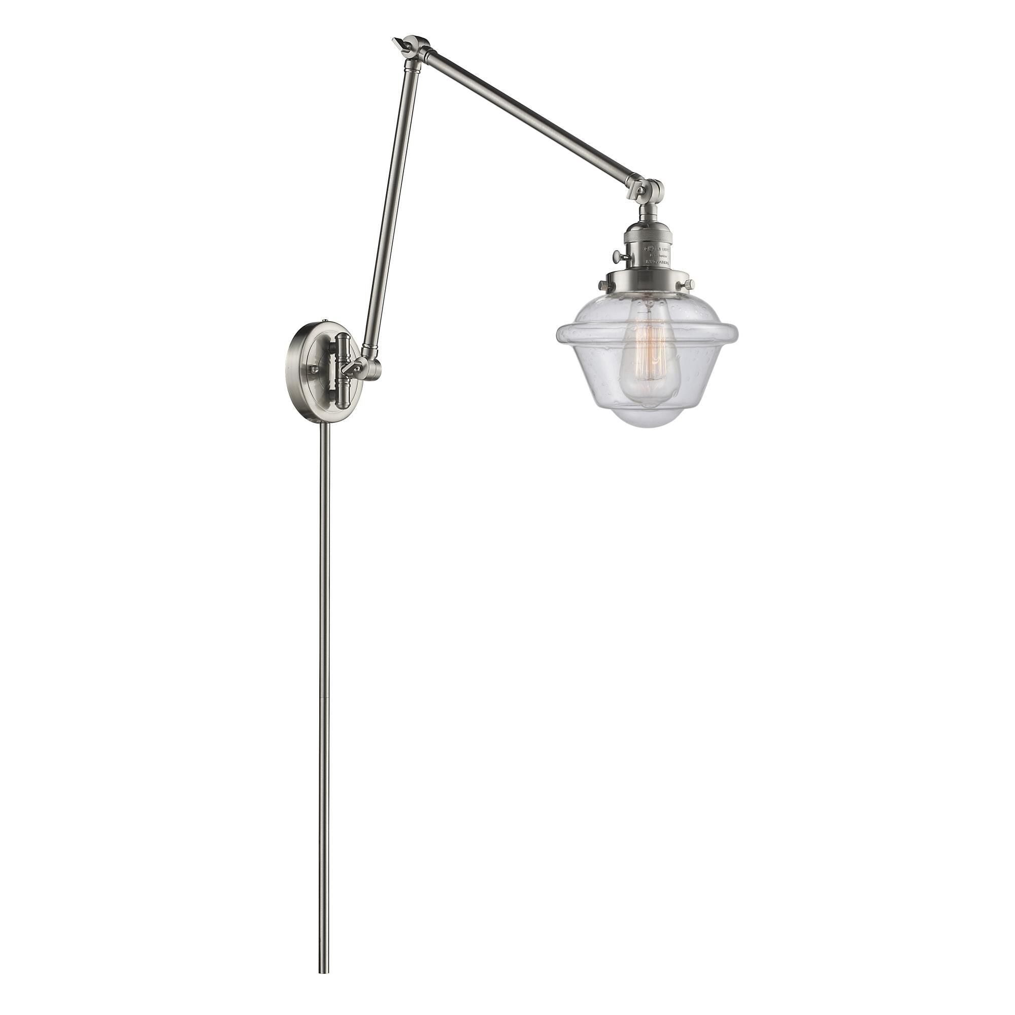 Innovations Lighting Bruno Marashlian Small Oxford Wall Swing Lamp Small Oxford - 238-SN-G534 - Restoration-Vintage