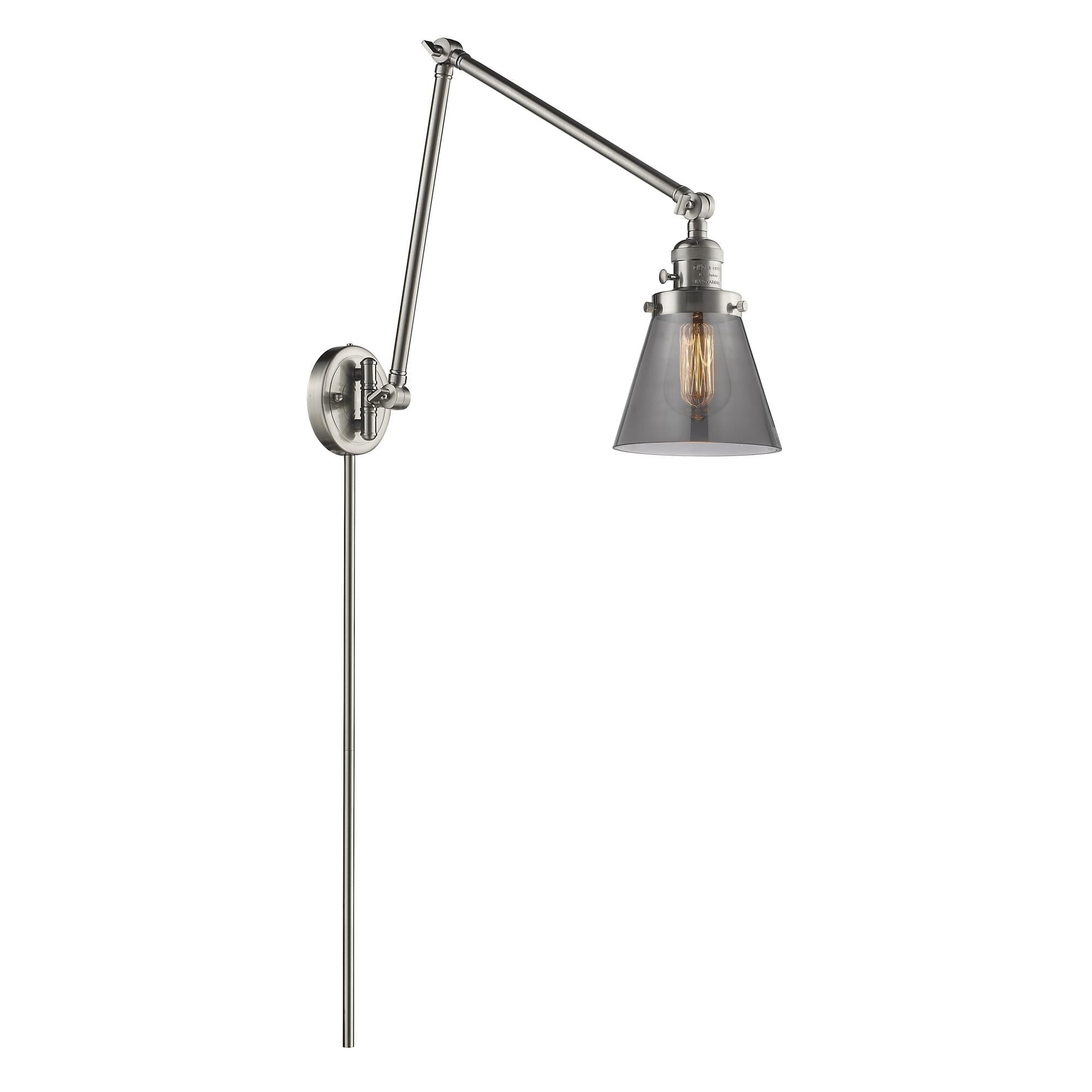 Innovations Lighting Bruno Marashlian Small Cone LED Wall Swing Lamp Small Cone - 238-BAB-G63 - Restoration-Vintage
