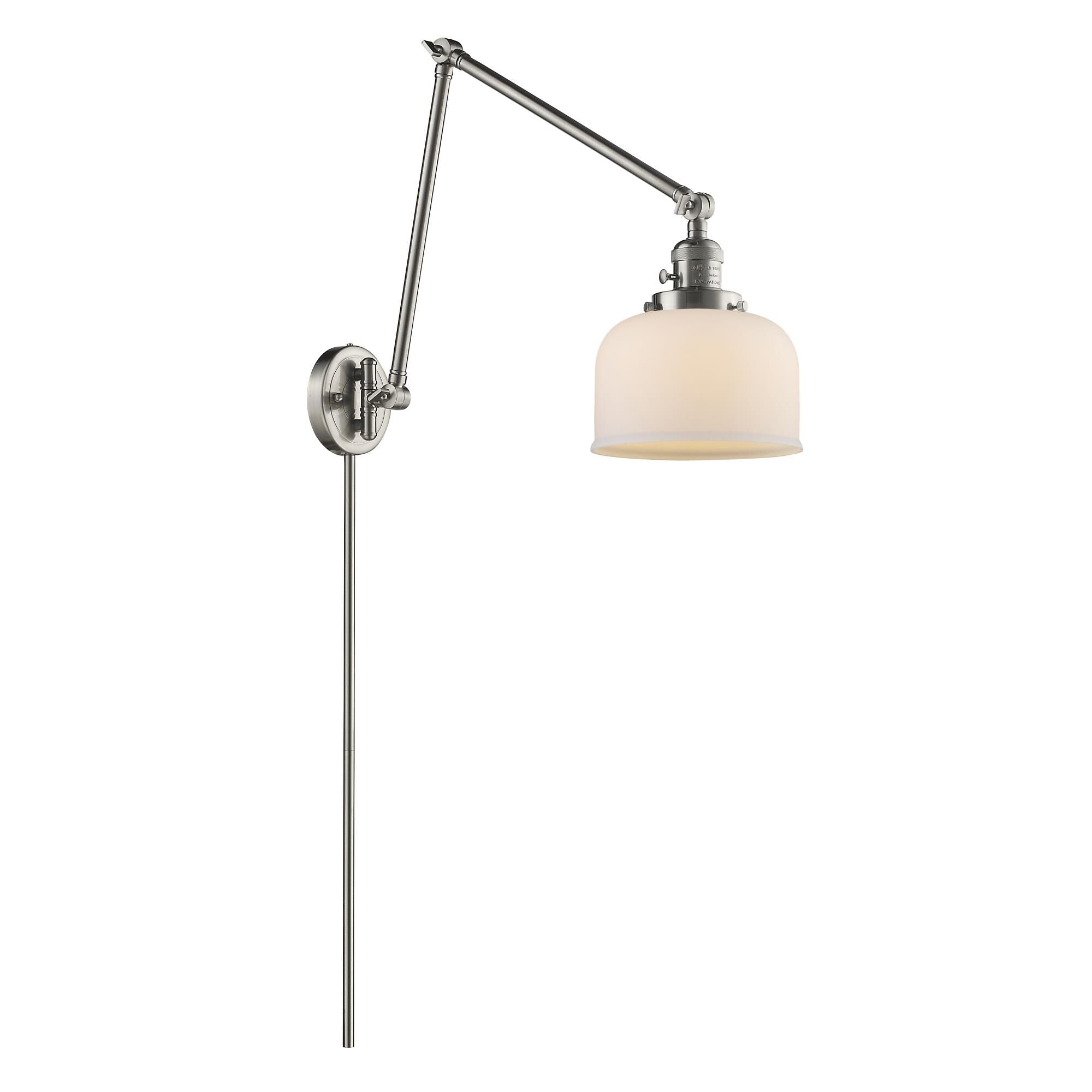 Innovations Lighting Bruno Marashlian Large Bell Wall Swing Lamp Large Bell - 238-SN-G71 - Restoration-Vintage