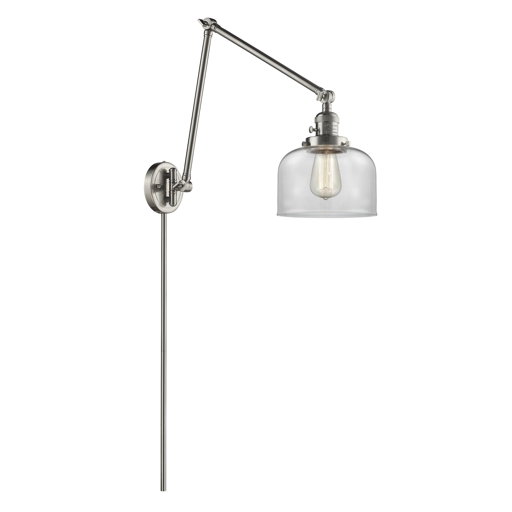 Innovations Lighting Bruno Marashlian Large Bell Wall Swing Lamp Large Bell - 238-SN-G72 - Restoration-Vintage