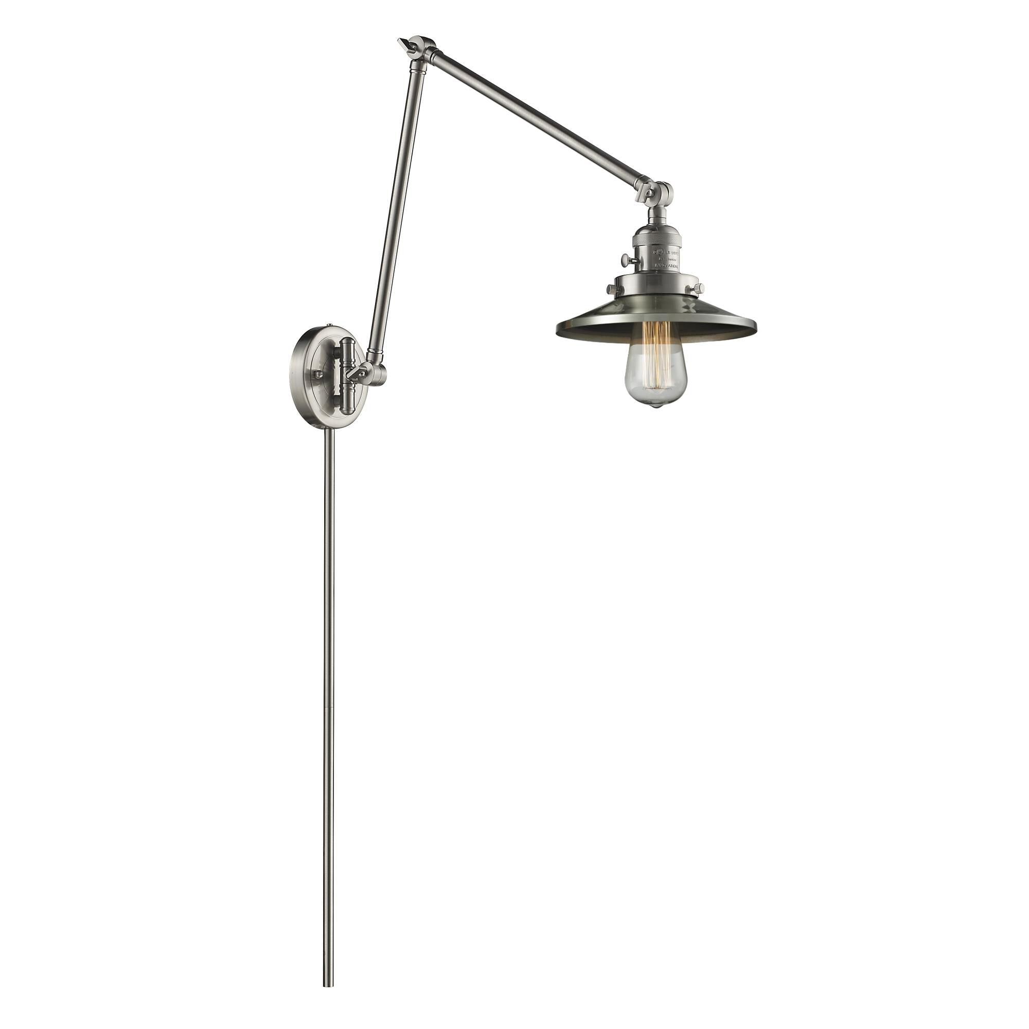 Innovations Lighting Bruno Marashlian Railroad Wall Swing Lamp Railroad - 238-SN-M2 - Restoration-Vintage