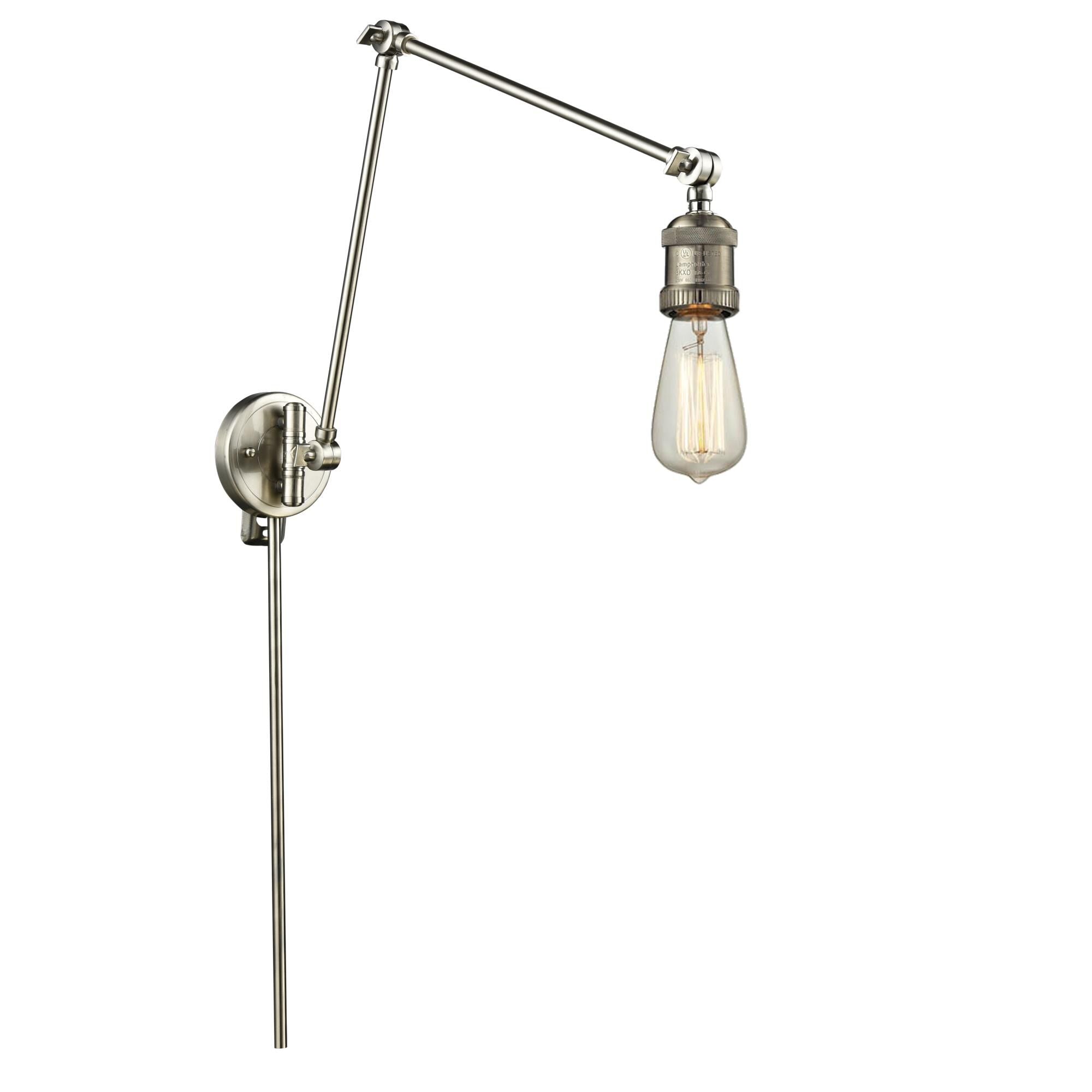 Innovations Lighting Bruno Marashlian Bare Bulb Wall Swing Lamp Bare Bulb - 238-SN - Restoration-Vintage