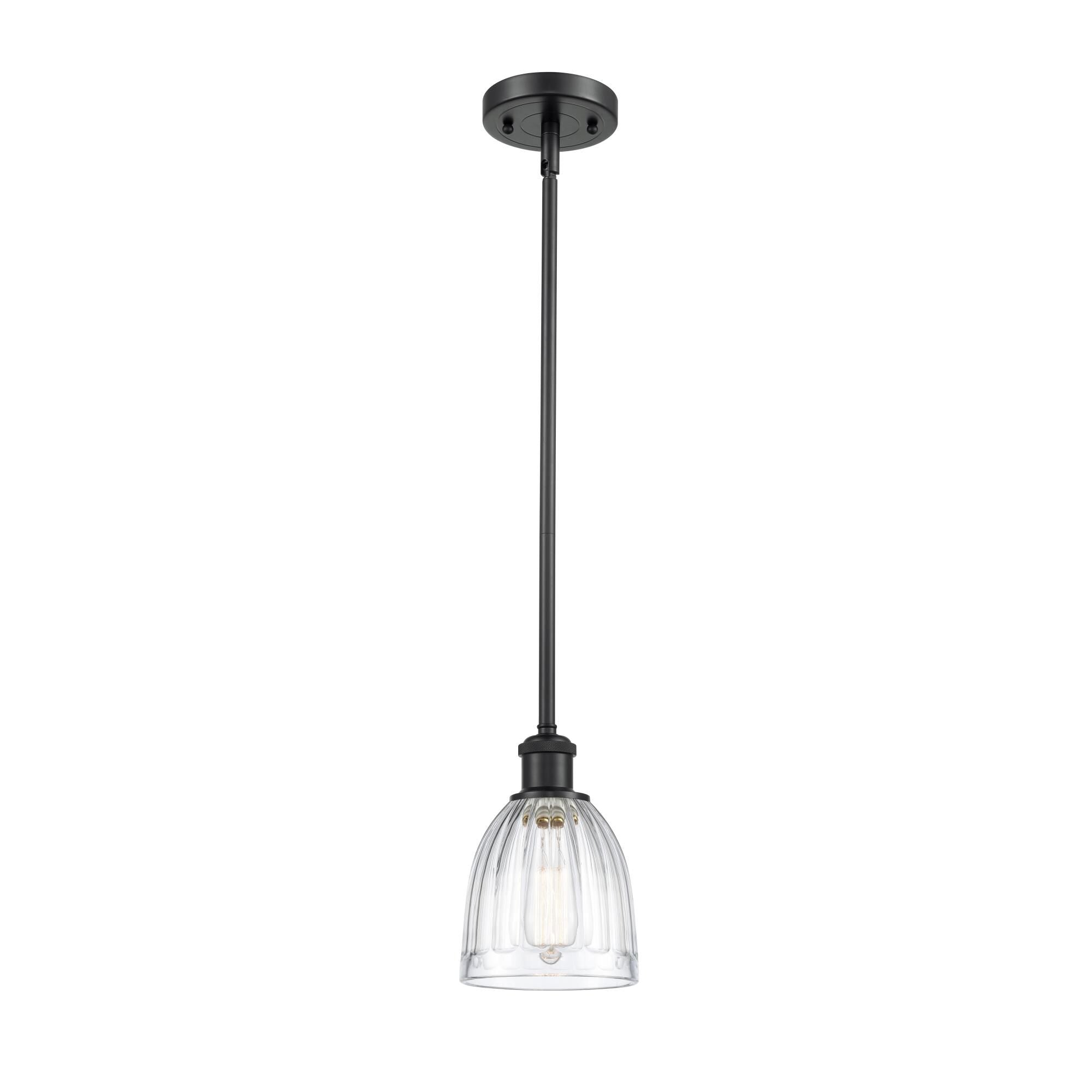 Innovations Lighting Bruno Marashlian Brookfield 5 Inch Cage Pendant Brookfield - 516-1S-BK-G442