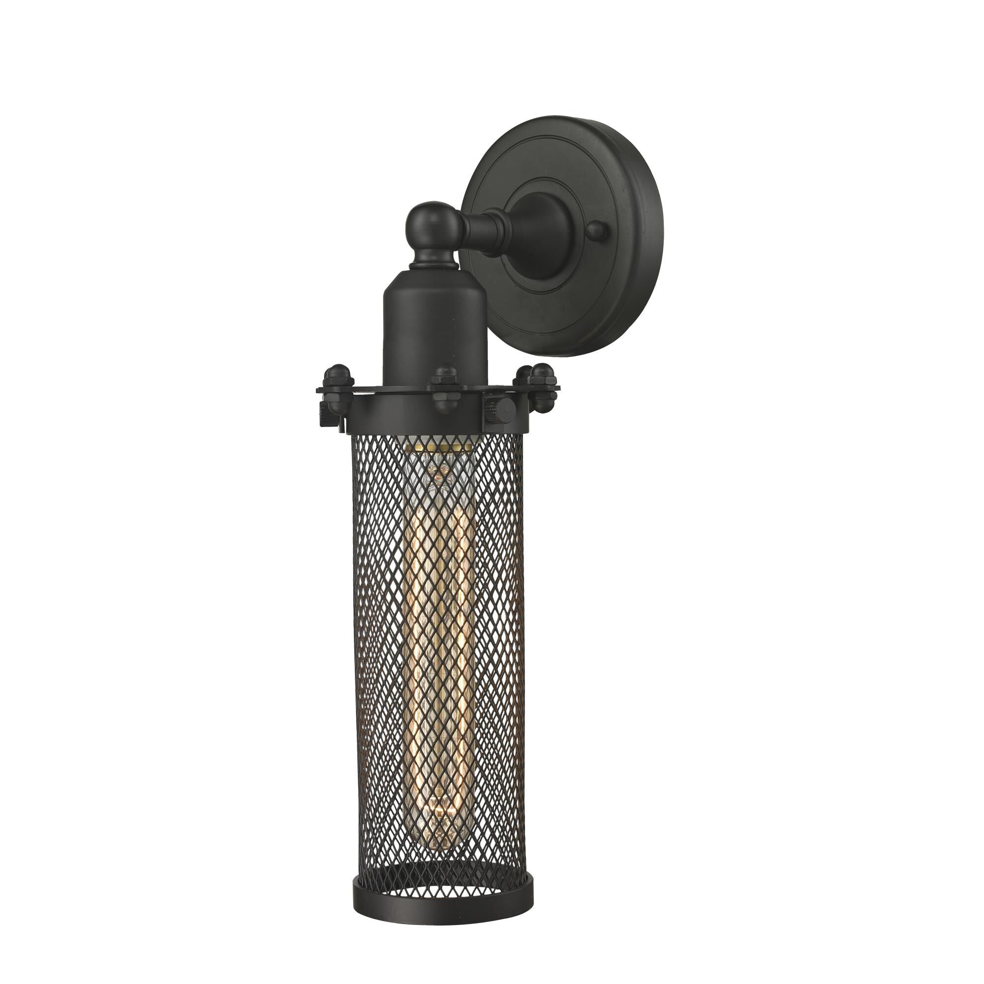 Innovations Lighting Bruno Marashlian Mesh Tube 12 Inch Wall Sconce Mesh Tube - 900-1W-OB-CE216-OB - Restoration-Vintage