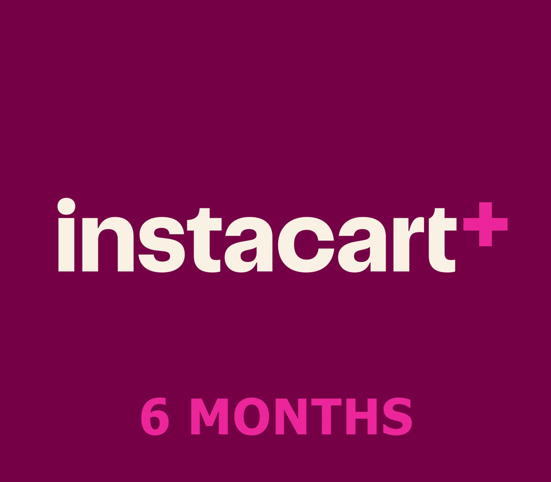Instacart+ 6 Months Subscription Gift Card CA