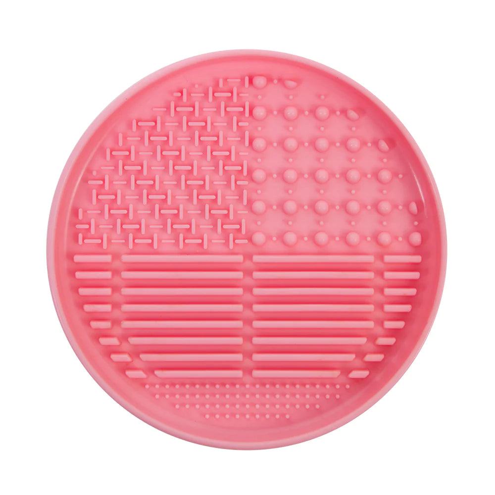 BR33_Silicone Makeup Brush Cleaner - Pink