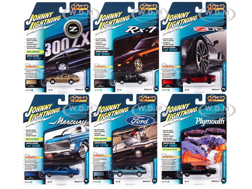"Classic Gold Collection" 2022 Set A of 6 Cars Release 2 164 Diecast Model Cars by Johnny Lightning