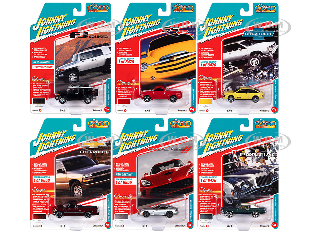 "Classic Gold Collection" 2022 Set B of 6 Cars Release 3 164 Diecast Model Cars by Johnny Lightning