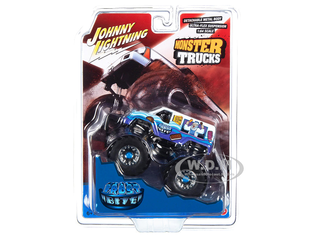 "Frost Bite" Monster Truck "I Scream You Scream" with Black Wheels "Monster Trucks" Series 164 Diecast Model by Johnny Lightning