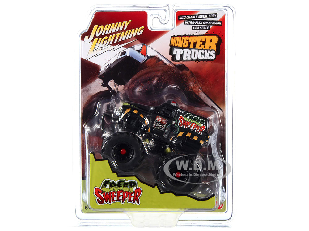 "Creep Sweeper" Monster Truck "Zombie Response Unit" with Black Wheels "Monster Trucks" Series 164 Diecast Model by Johnny Lightning