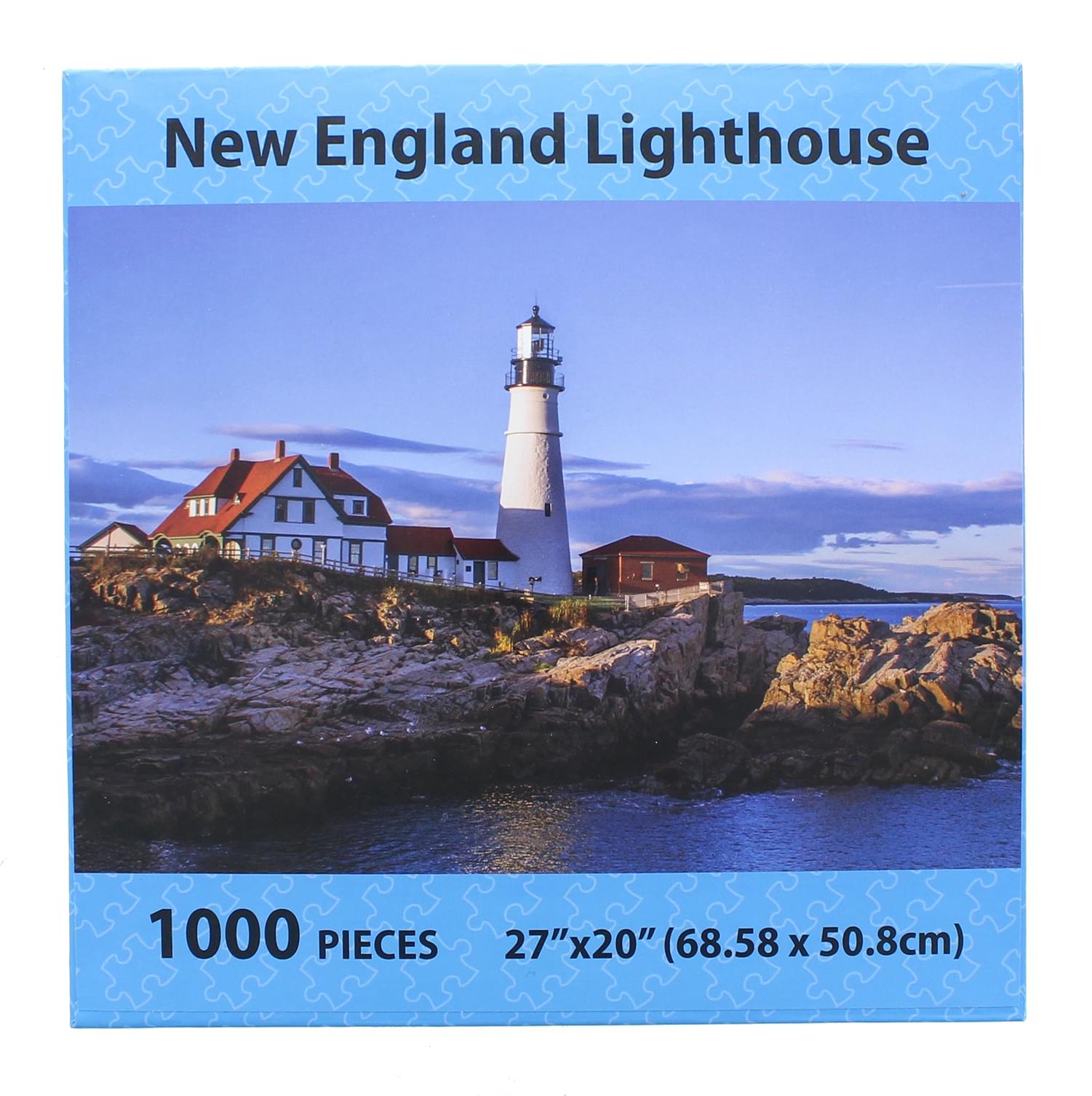 New England Lighthouse 1000 Piece Landscape Jigsaw Puzzle