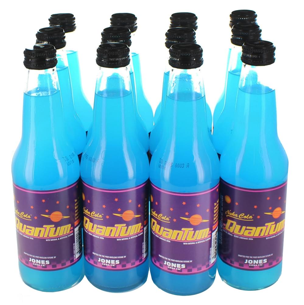 Fallout Nuka-Cola Quantum Jones Soda | Official Berry Flavored Drink | 12PK Count
