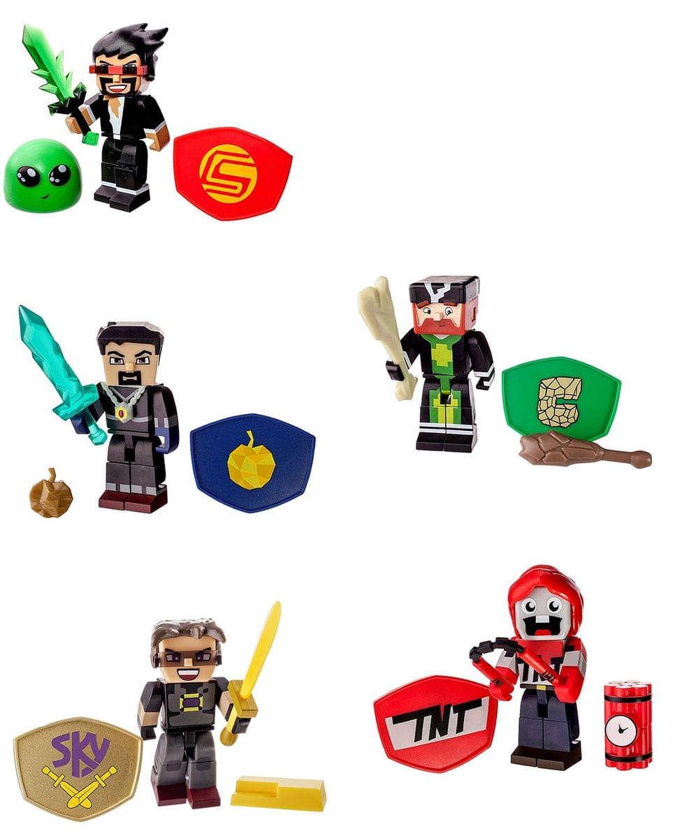 Tube Heroes 3" Action Figure Set Of 5