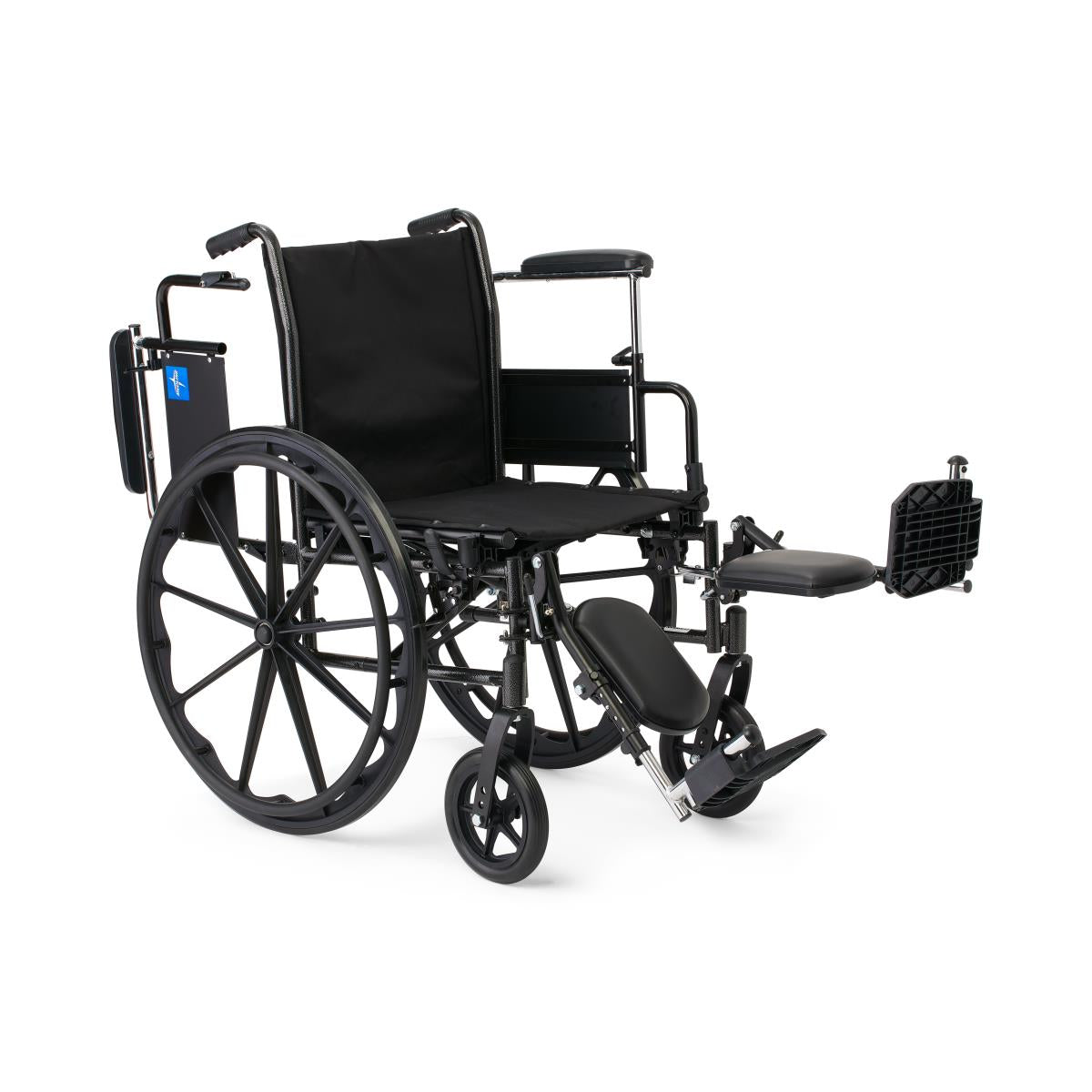 K3 Guardian 16" Wide Wheelchair With Height-Adjustable Desk-Length Arms And Elevating Leg Rests, Each