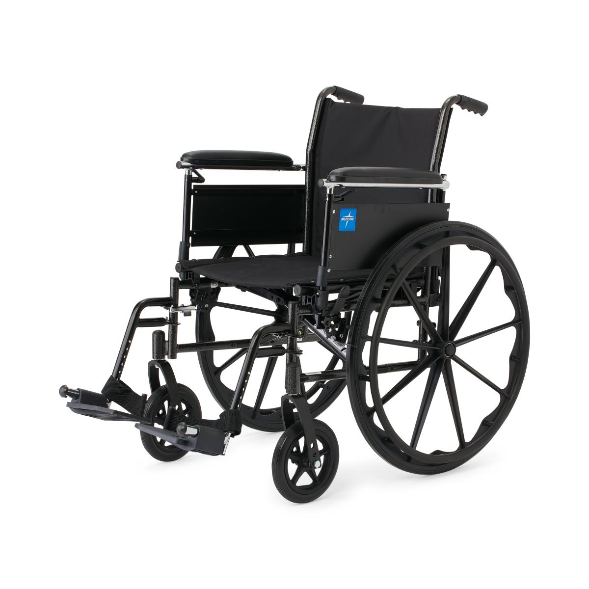 K3 Guardian 20" Wide Wheelchair With Height-Adjustable Full-Length Arms And Swing-Away Footrests, Each