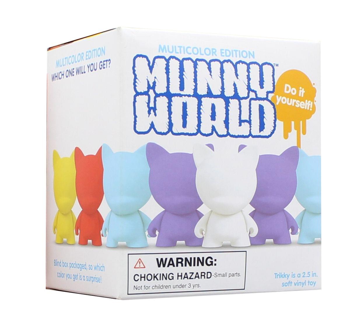 Munny Wolrd Trikky 2.5" Blind Box DIY Figure, One Random