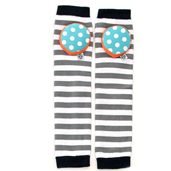 Happy Knees Padded Legwarmers - Cookie Monster Stripe