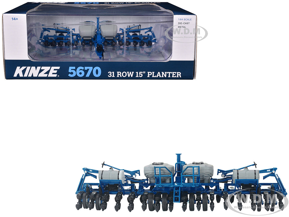 Kinze 5670 31 Row 15" Planter Blue 1-64 Diecast Model by SpecCast