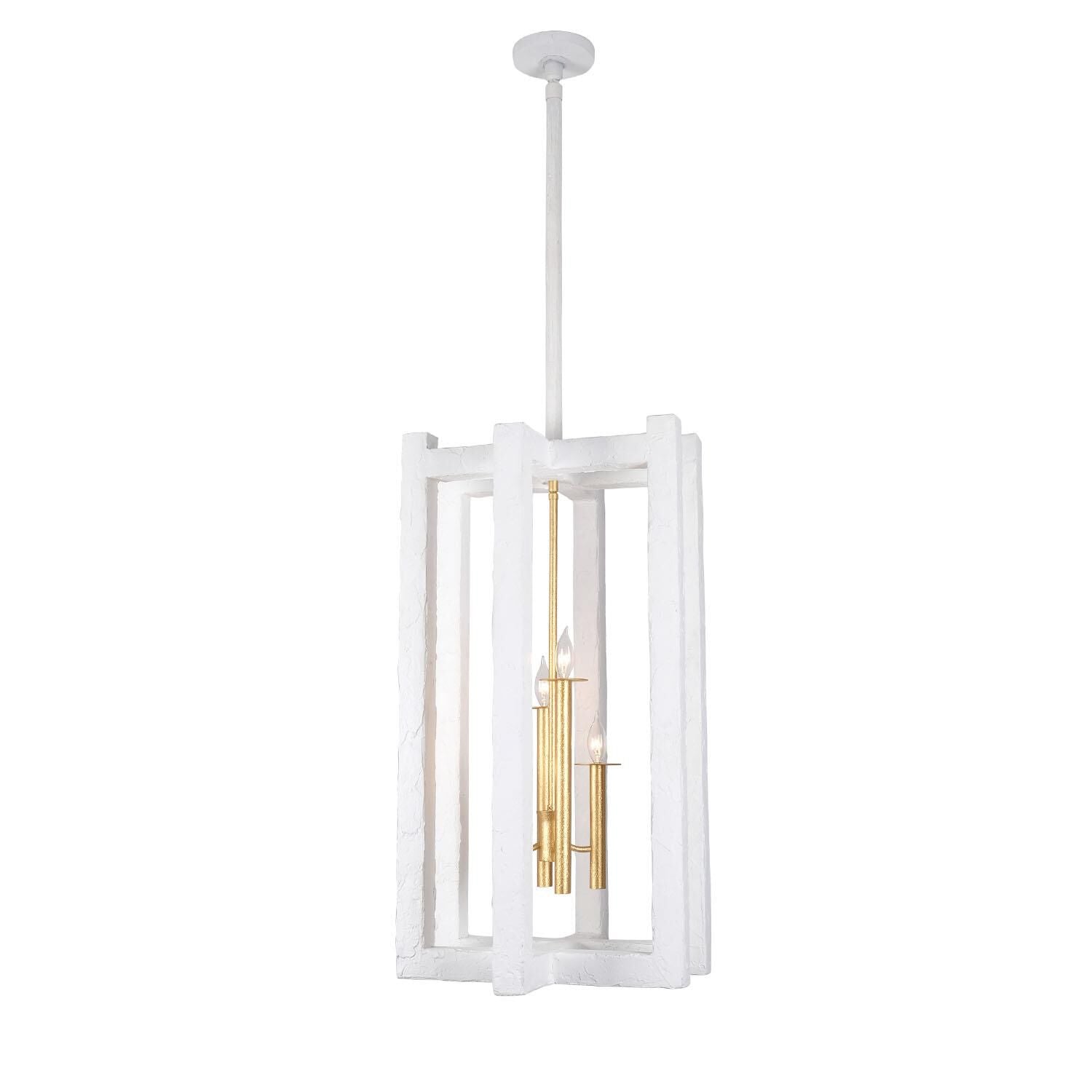 Kalco Lighting Duo 34 Inch Cage Pendant Duo - 522251SGLW - Transitional