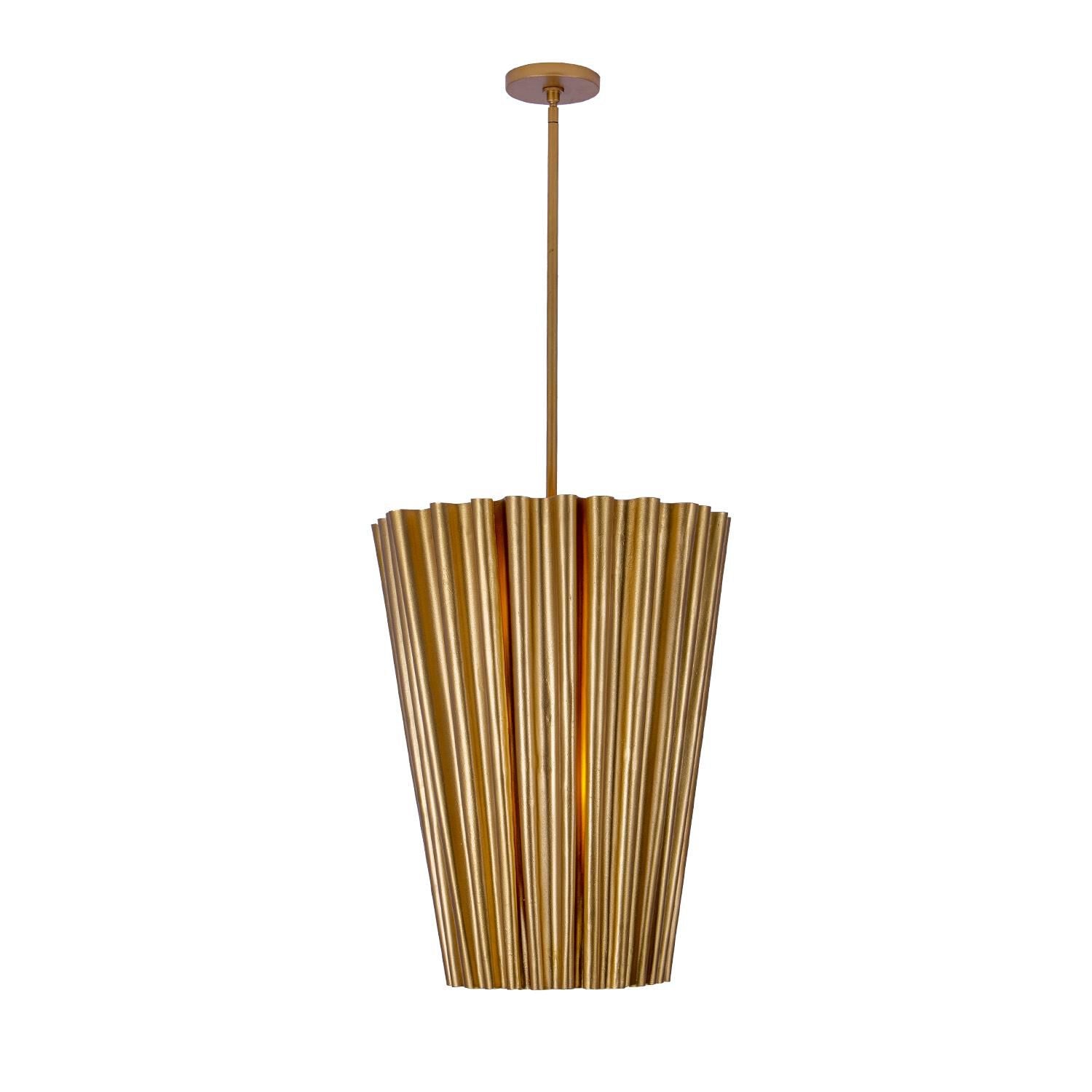Kalco Lighting Ripple Cage Pendant Ripple - 522851BGL - Modern Contemporary