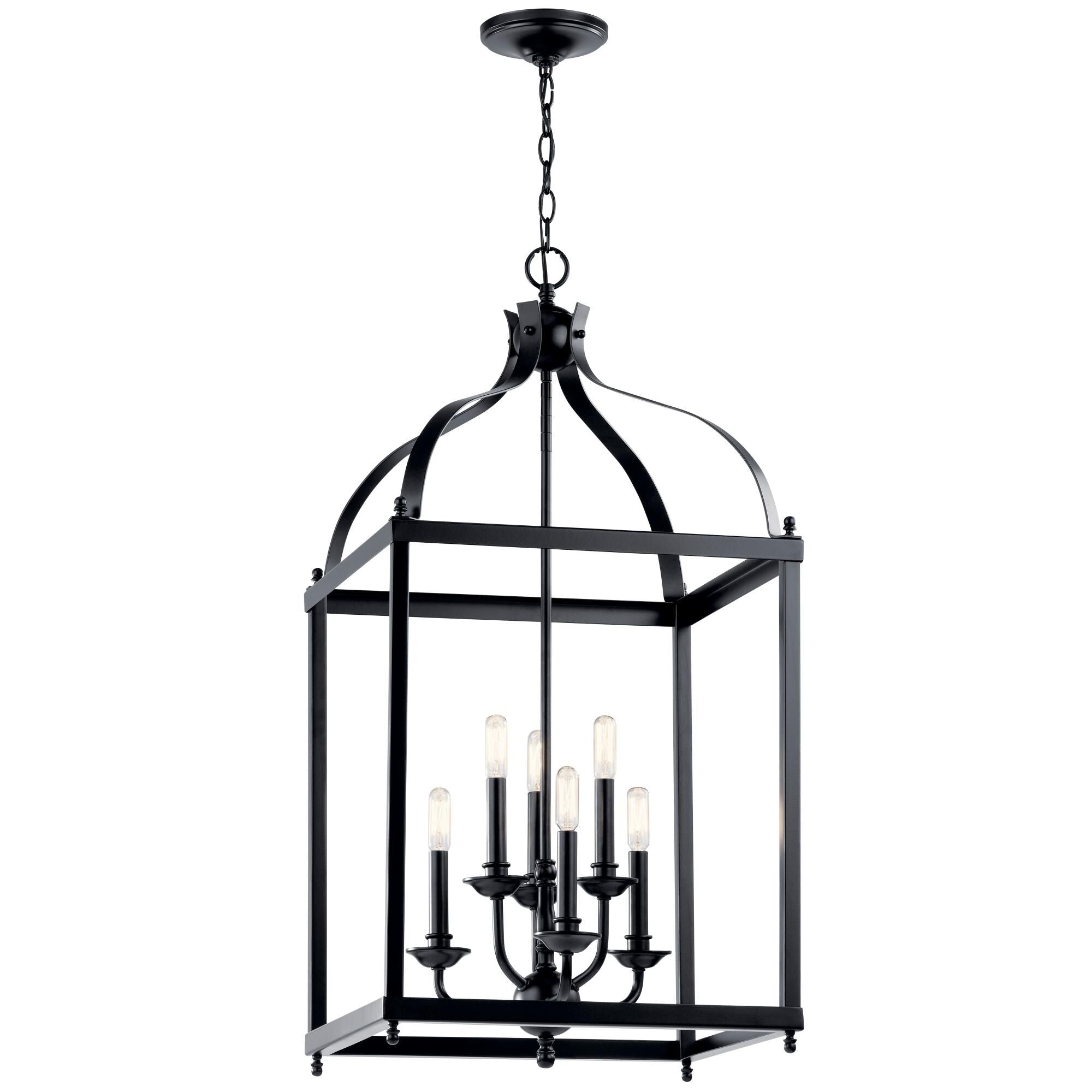 Kichler Lighting Larkin 18 Inch Cage Pendant Larkin - 42568BK - Traditional