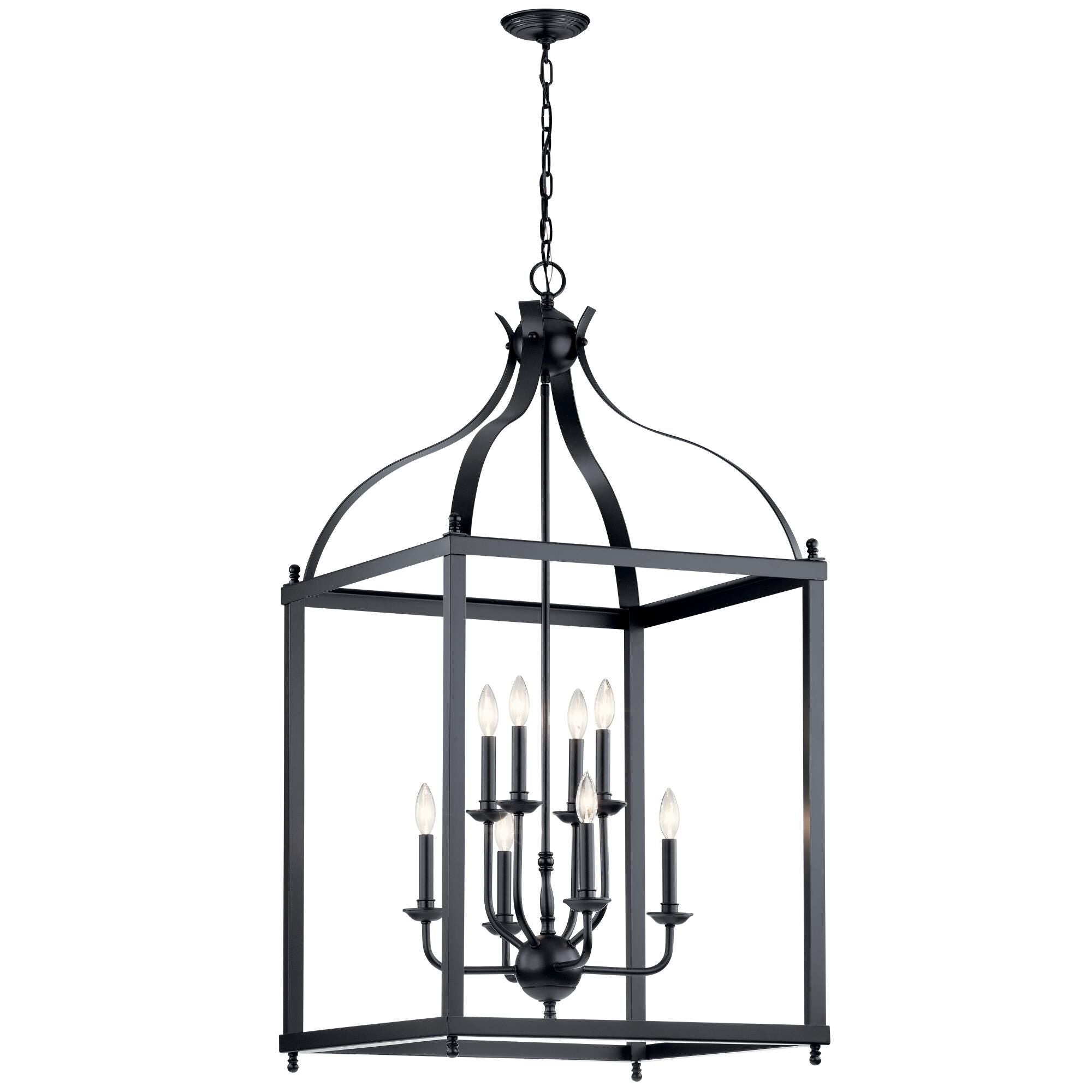 Kichler Lighting Larkin 24 Inch Cage Pendant Larkin - 42591BK - Traditional