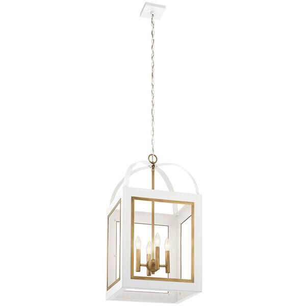 Kichler Lighting Vath 16 Inch Cage Pendant Vath - 52029WHNBR - Traditional