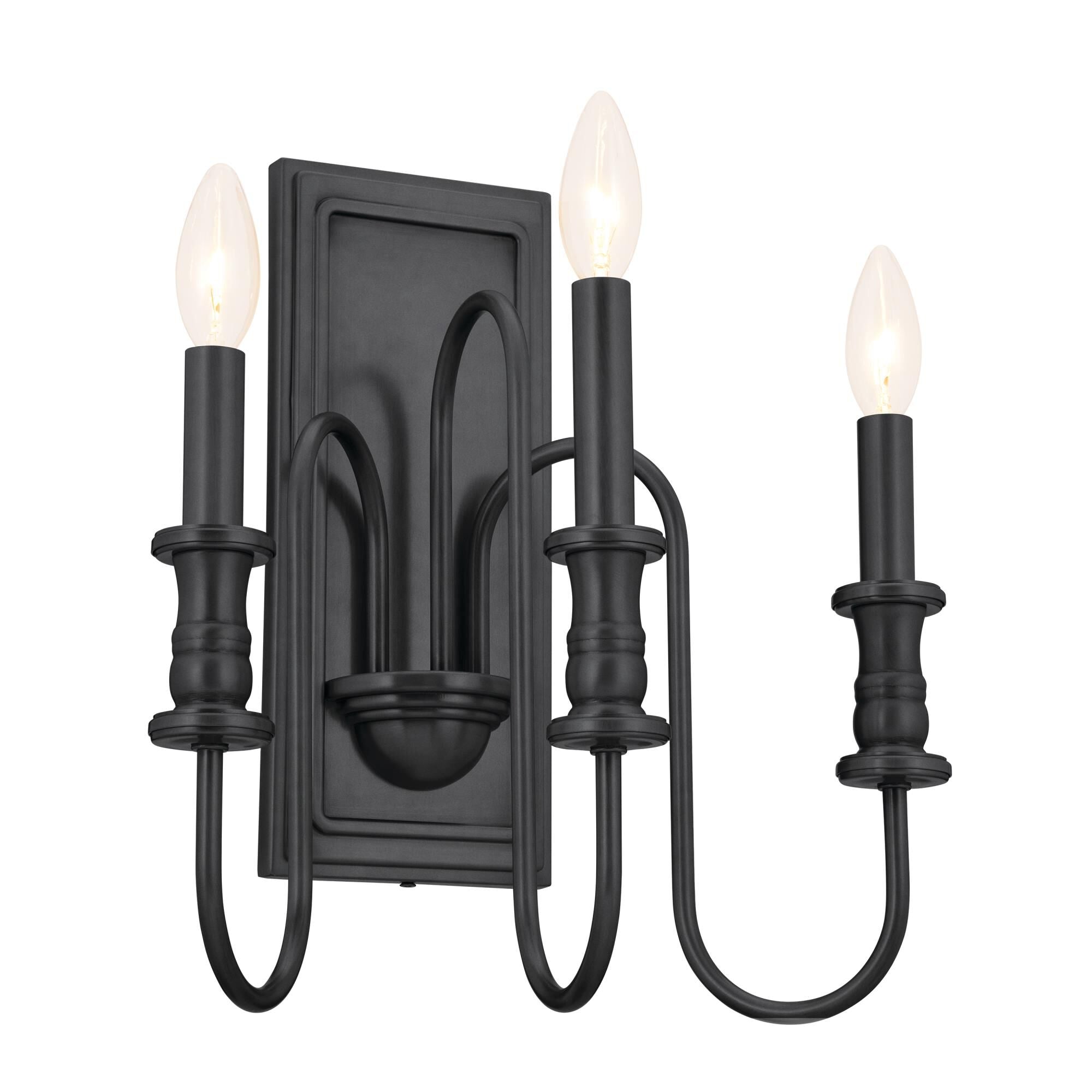 Kichler Lighting Karthe 14 Inch Wall Sconce Karthe - 52473BK - Transitional