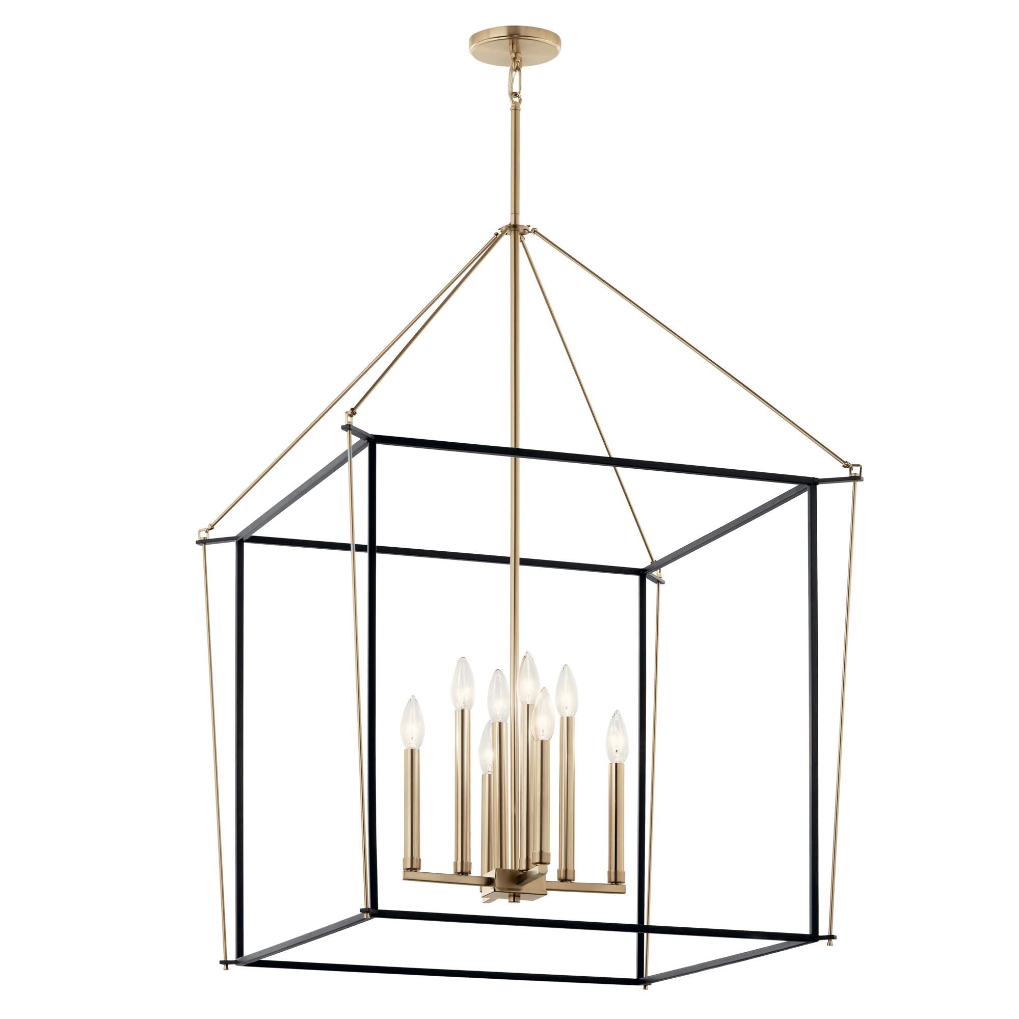Kichler Lighting Eisley 28 Inch Cage Pendant Eisley - 52628CPZ - Modern Contemporary