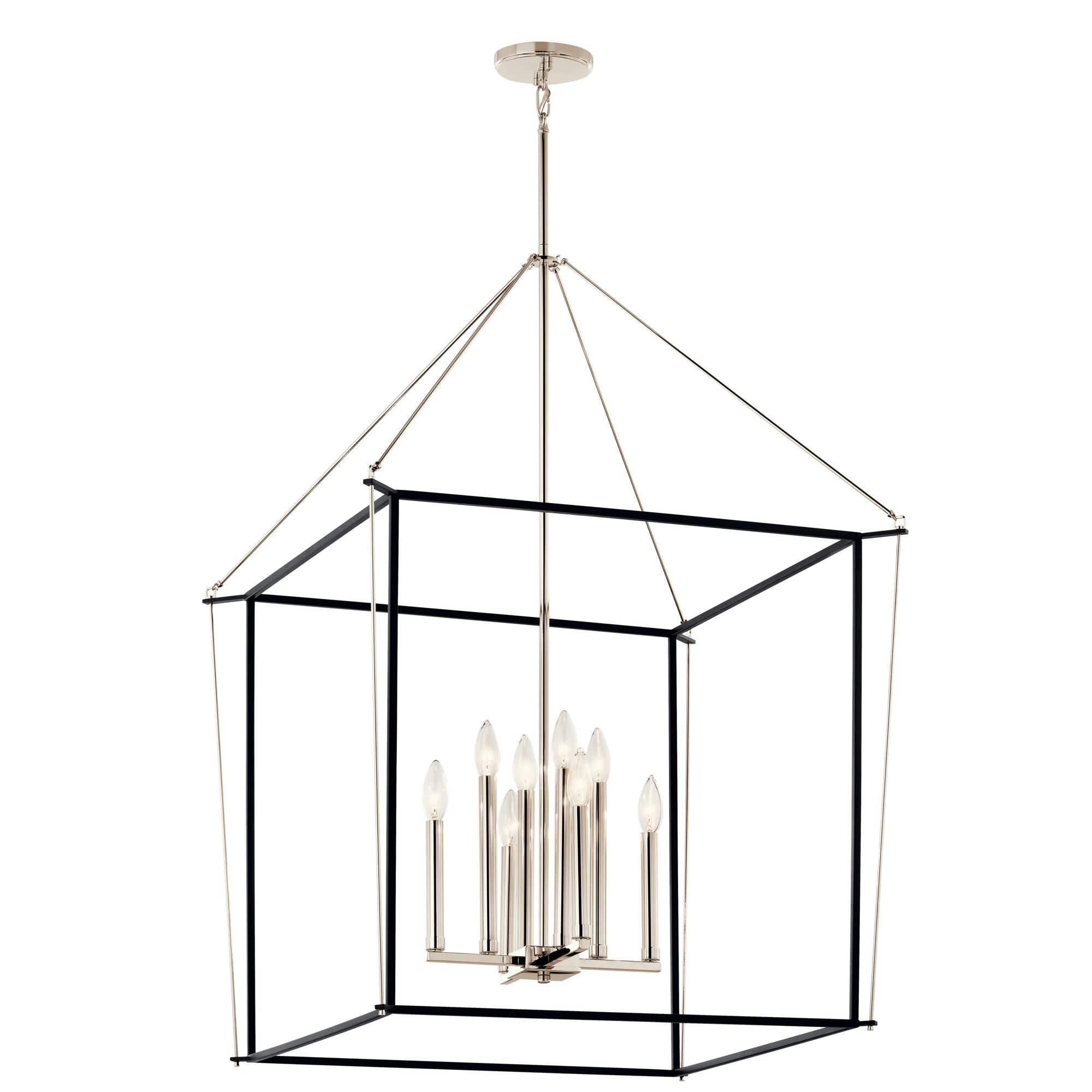 Kichler Lighting Eisley 28 Inch Cage Pendant Eisley - 52628PN - Modern Contemporary