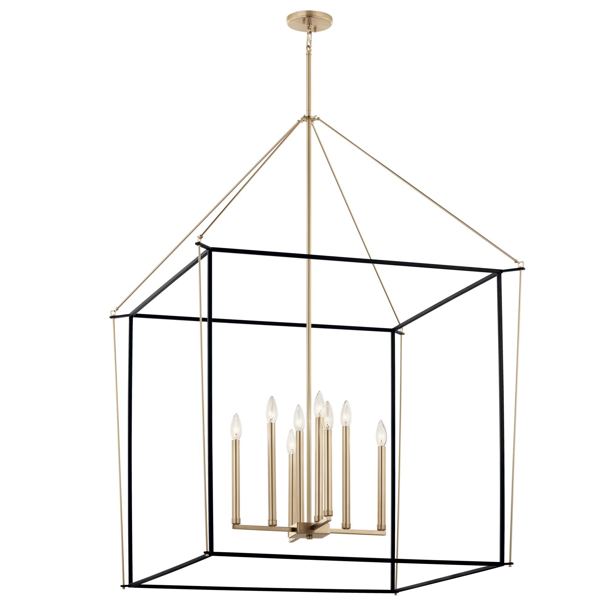 Kichler Lighting Eisley 35 Inch Cage Pendant Eisley - 52629CPZ - Modern Contemporary