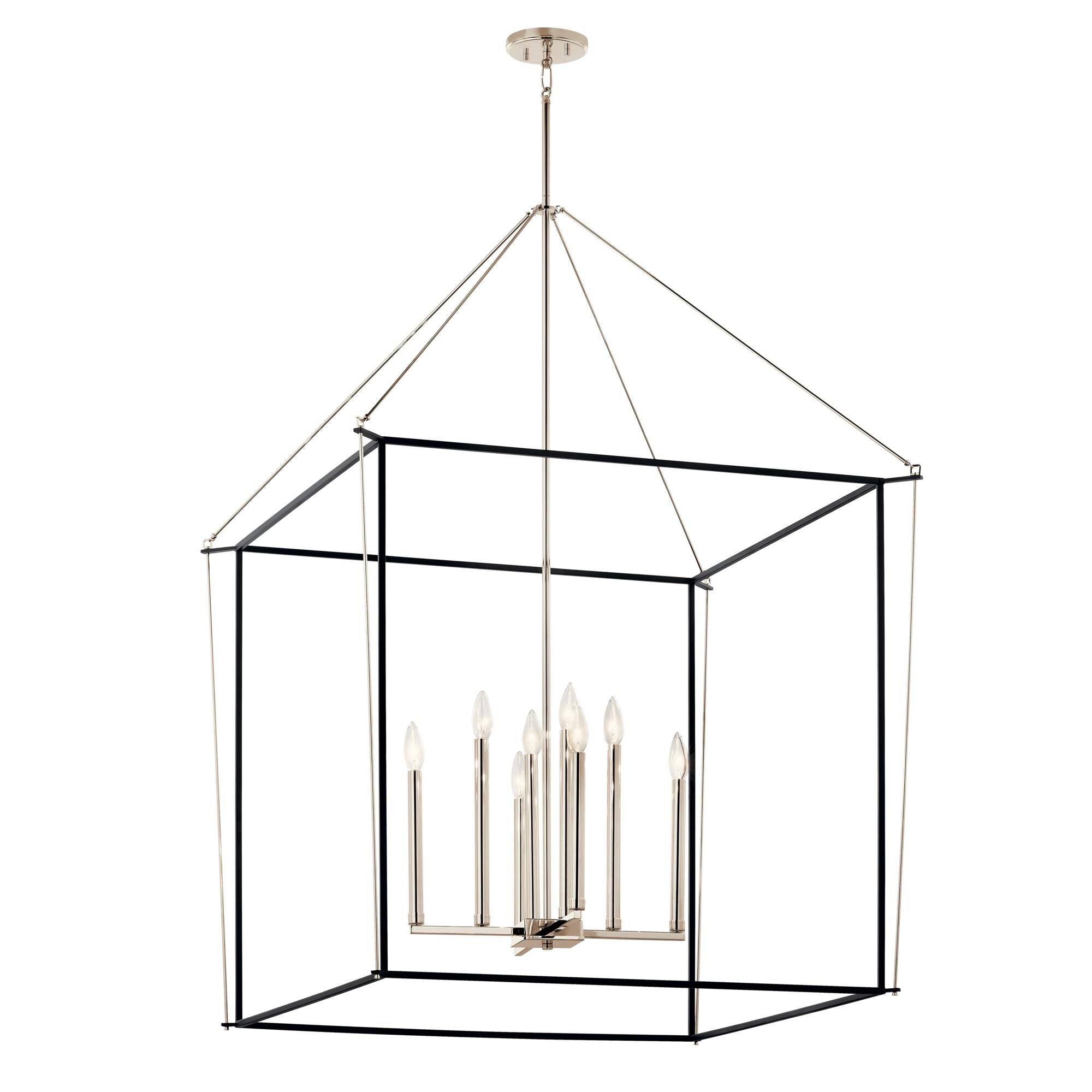 Kichler Lighting Eisley 35 Inch Cage Pendant Eisley - 52629PN - Modern Contemporary