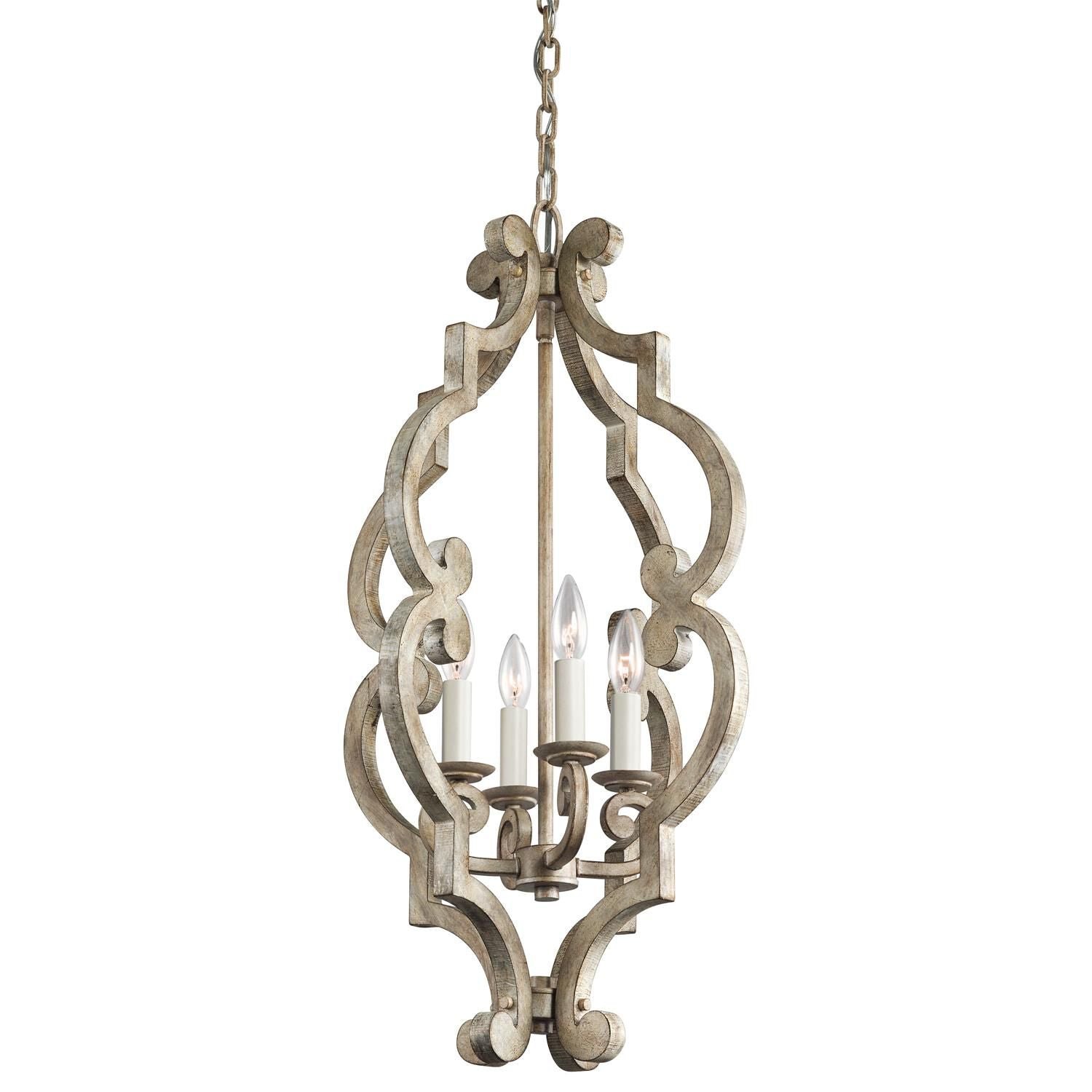Kichler Lighting Hayman Bay 16 Inch Cage Pendant Hayman Bay - 43255DAW - Traditional