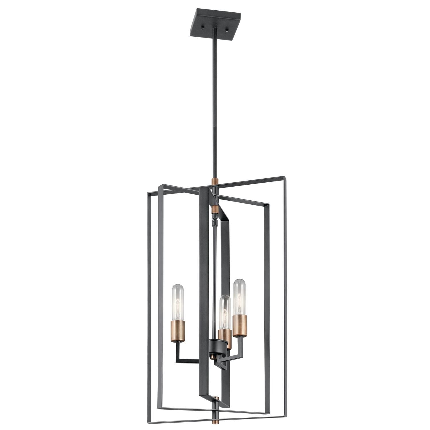Kichler Lighting Taubert 15 Inch Cage Pendant Taubert - 43983BK - Transitional