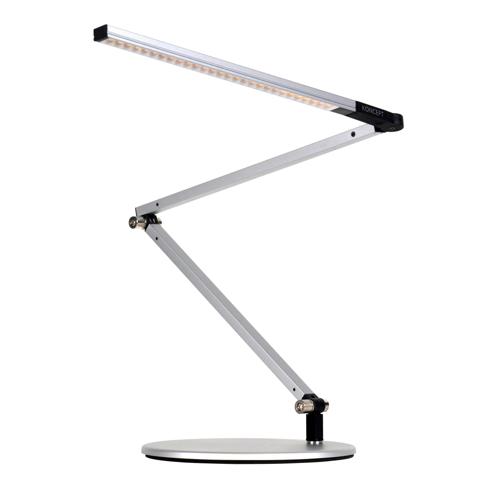 Koncept Peter Ng Z-Bar 25 Inch Desk Lamp Z-Bar - AR3100-CD-SIL-DSK - Modern Contemporary