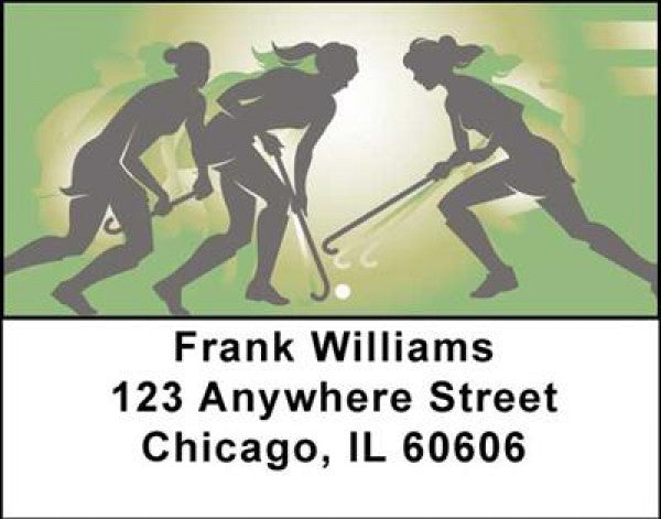 Girls Field Hockey Address Labels